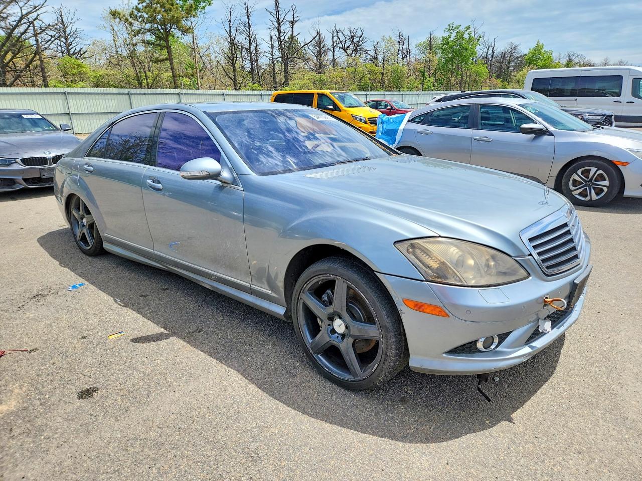 2008 Mercedes-benz S-class S550 Silver vin: WDDNG86X18A157035