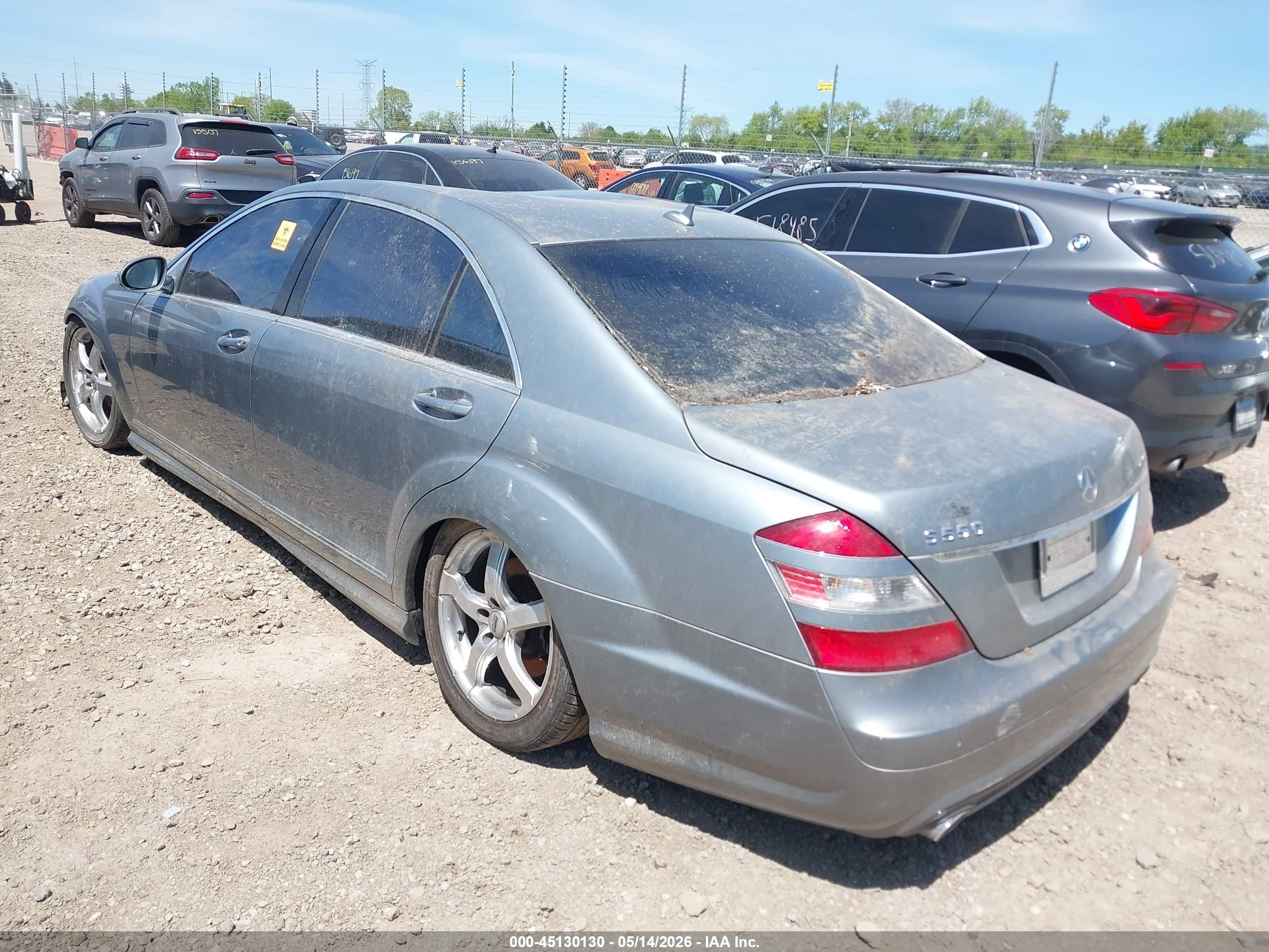 2008 Mercedes-benz S 550 4matic Silver vin: WDDNG86X18A204404