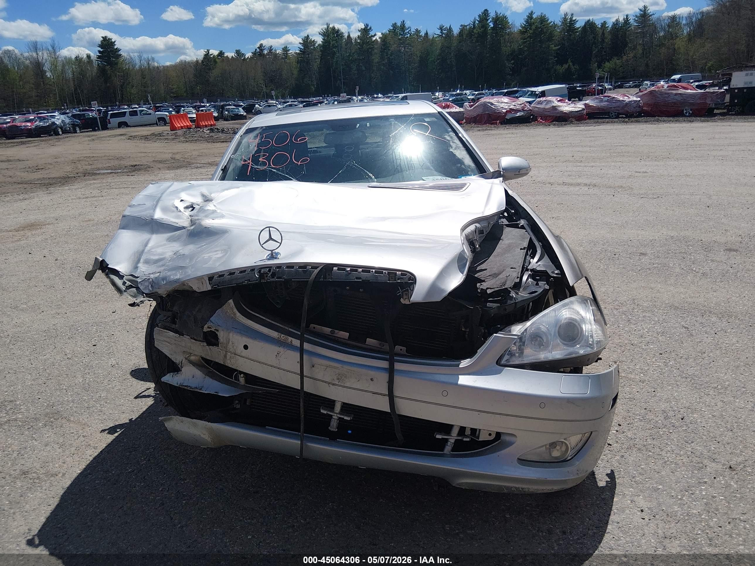 2007 Mercedes-benz S 550 4matic Silver vin: WDDNG86X27A132143