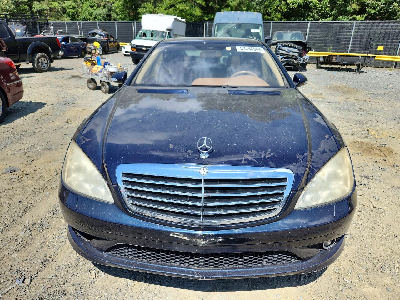 2007 Mercedes-benz S 550 4matic Blue vin: WDDNG86X27A135544