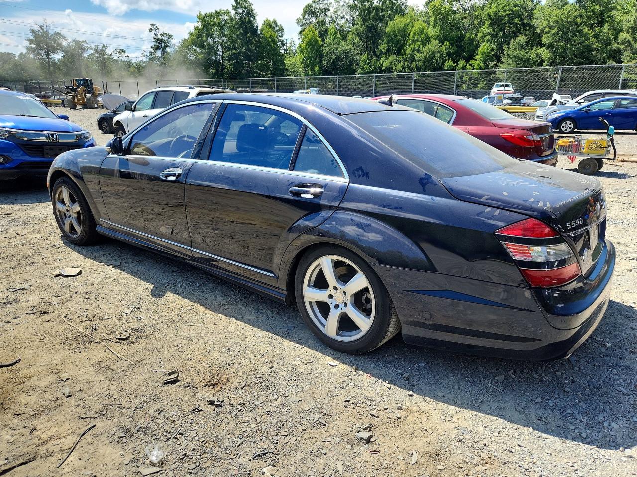 2007 Mercedes-benz S 550 4matic Blue vin: WDDNG86X27A135544
