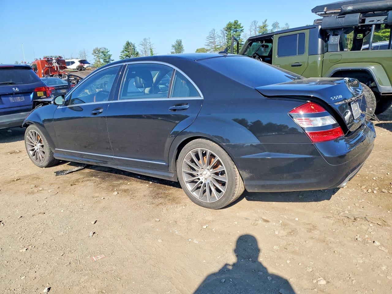 2008 Mercedes-benz S 550 4matic Black vin: WDDNG86X28A155696