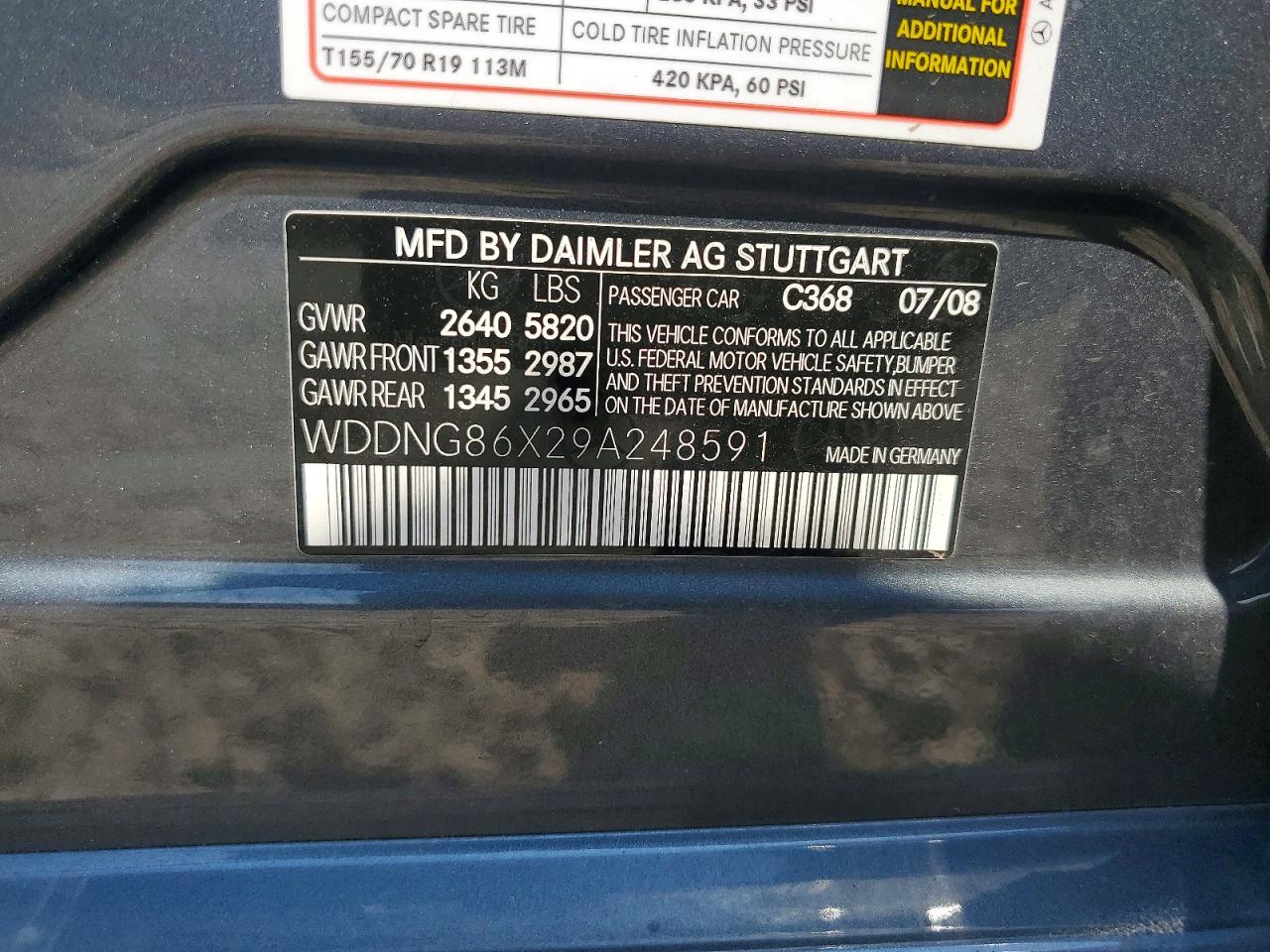 2009 Mercedes-benz S 550 4matic Blue vin: WDDNG86X29A248591
