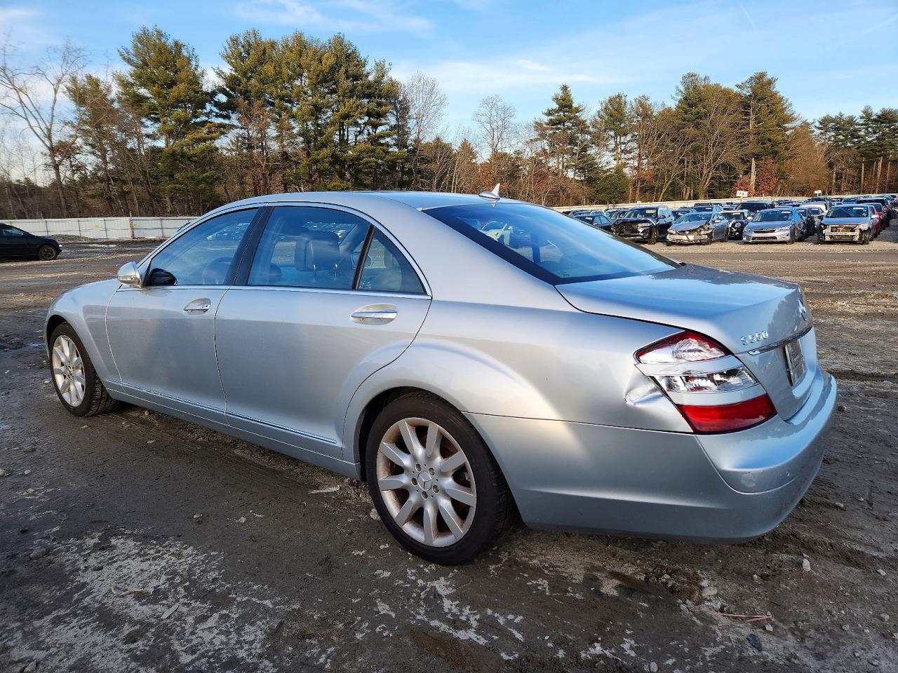 2007 Mercedes-benz S 550 4matic Silver vin: WDDNG86X37A093529