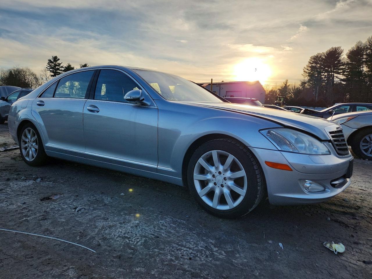 2007 Mercedes-benz S 550 4matic Silver vin: WDDNG86X37A093529