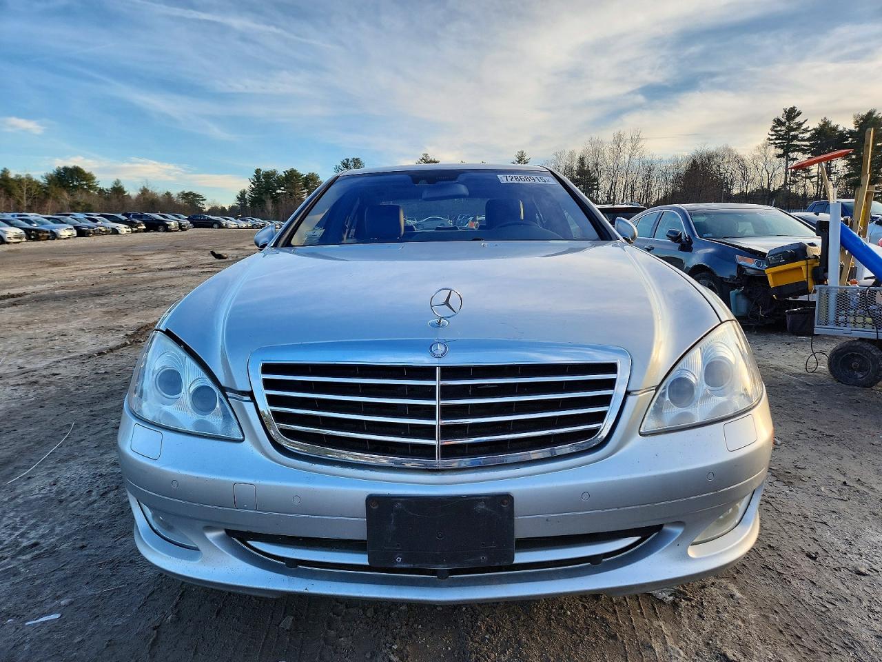 2007 Mercedes-benz S 550 4matic Silver vin: WDDNG86X37A093529