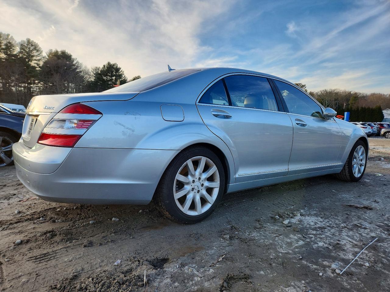 2007 Mercedes-benz S 550 4matic Silver vin: WDDNG86X37A093529