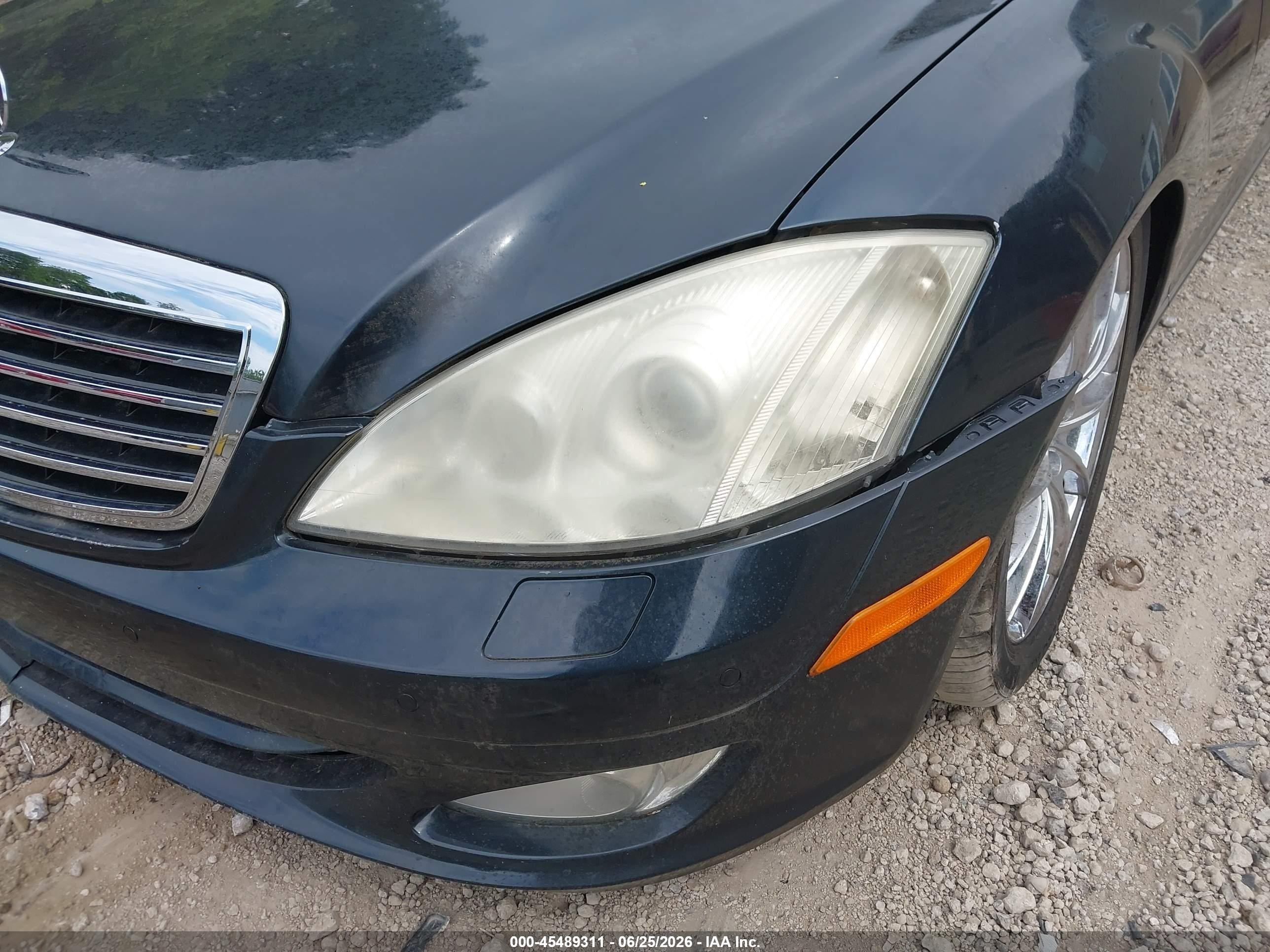 2007 Mercedes-benz S 550 4matic Black vin: WDDNG86X37A133172