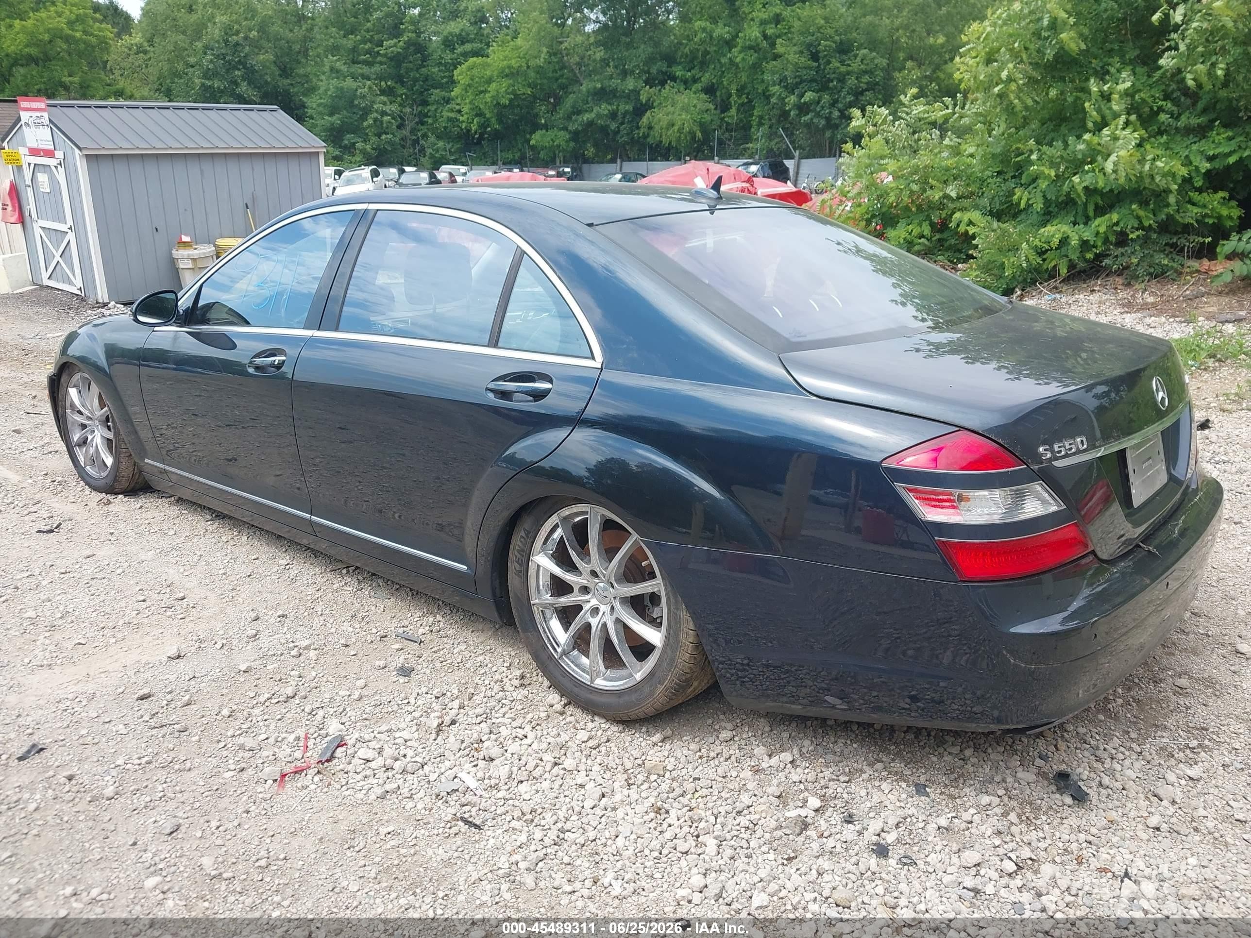 2007 Mercedes-benz S 550 4matic Black vin: WDDNG86X37A133172