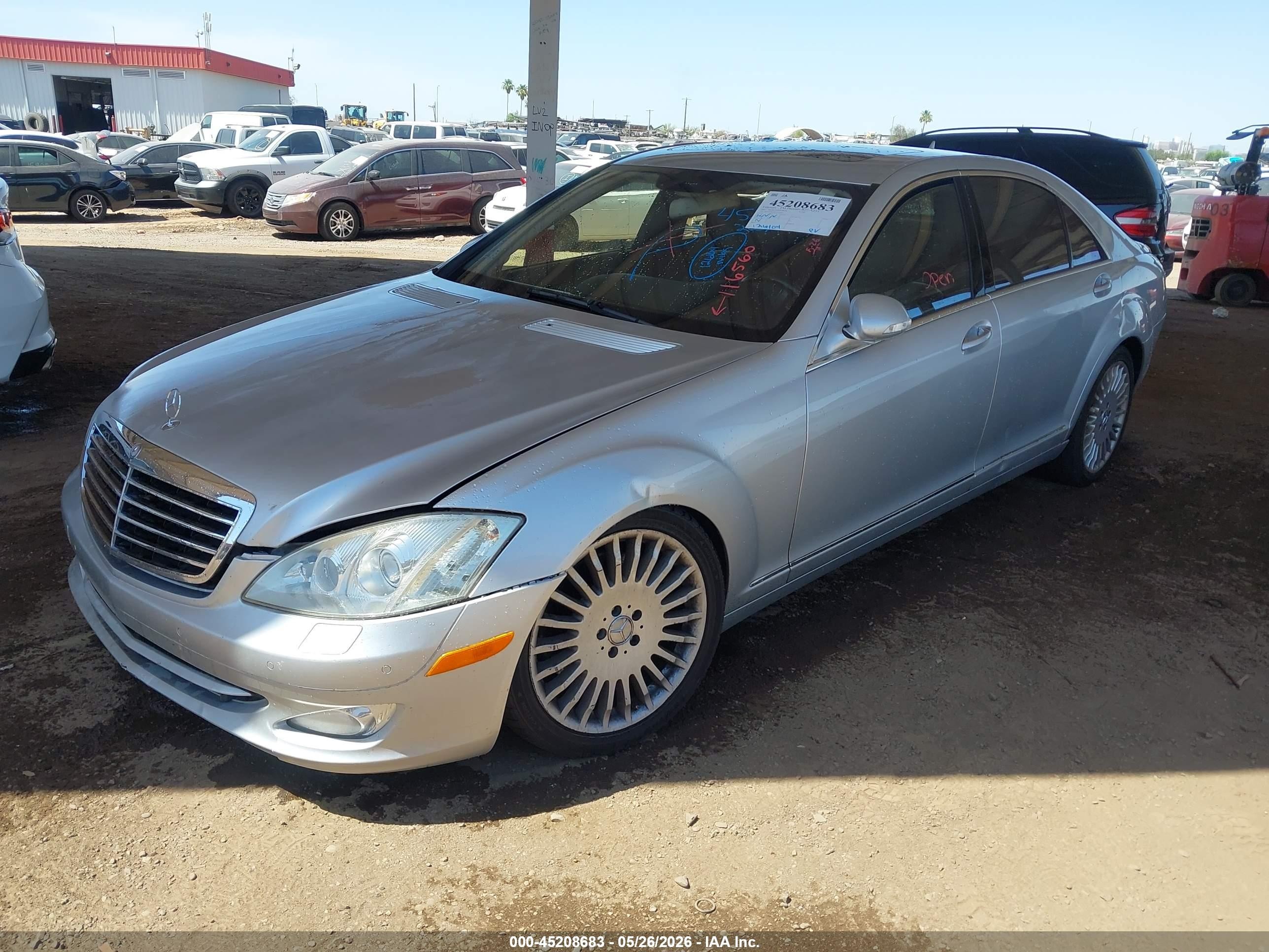 2007 Mercedes-benz S 550 4matic Gray vin: WDDNG86X47A116560