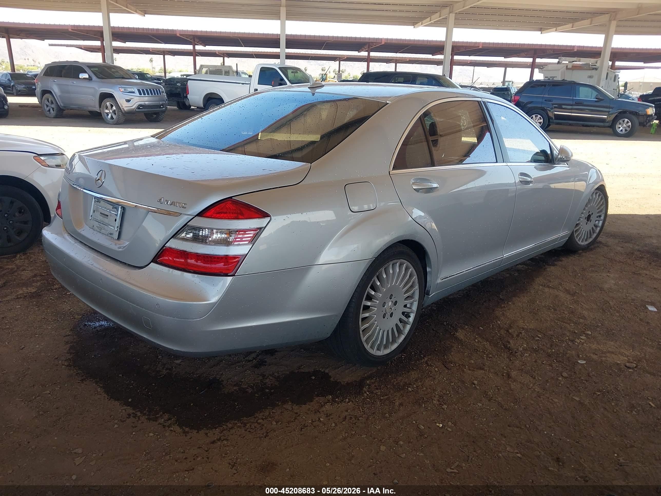 2007 Mercedes-benz S 550 4matic Gray vin: WDDNG86X47A116560