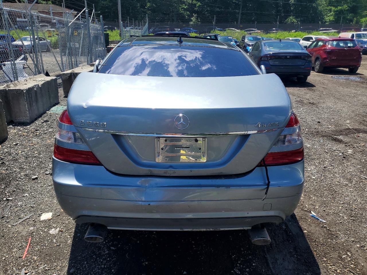2008 Mercedes-benz S 550 4matic Silver vin: WDDNG86X48A191874