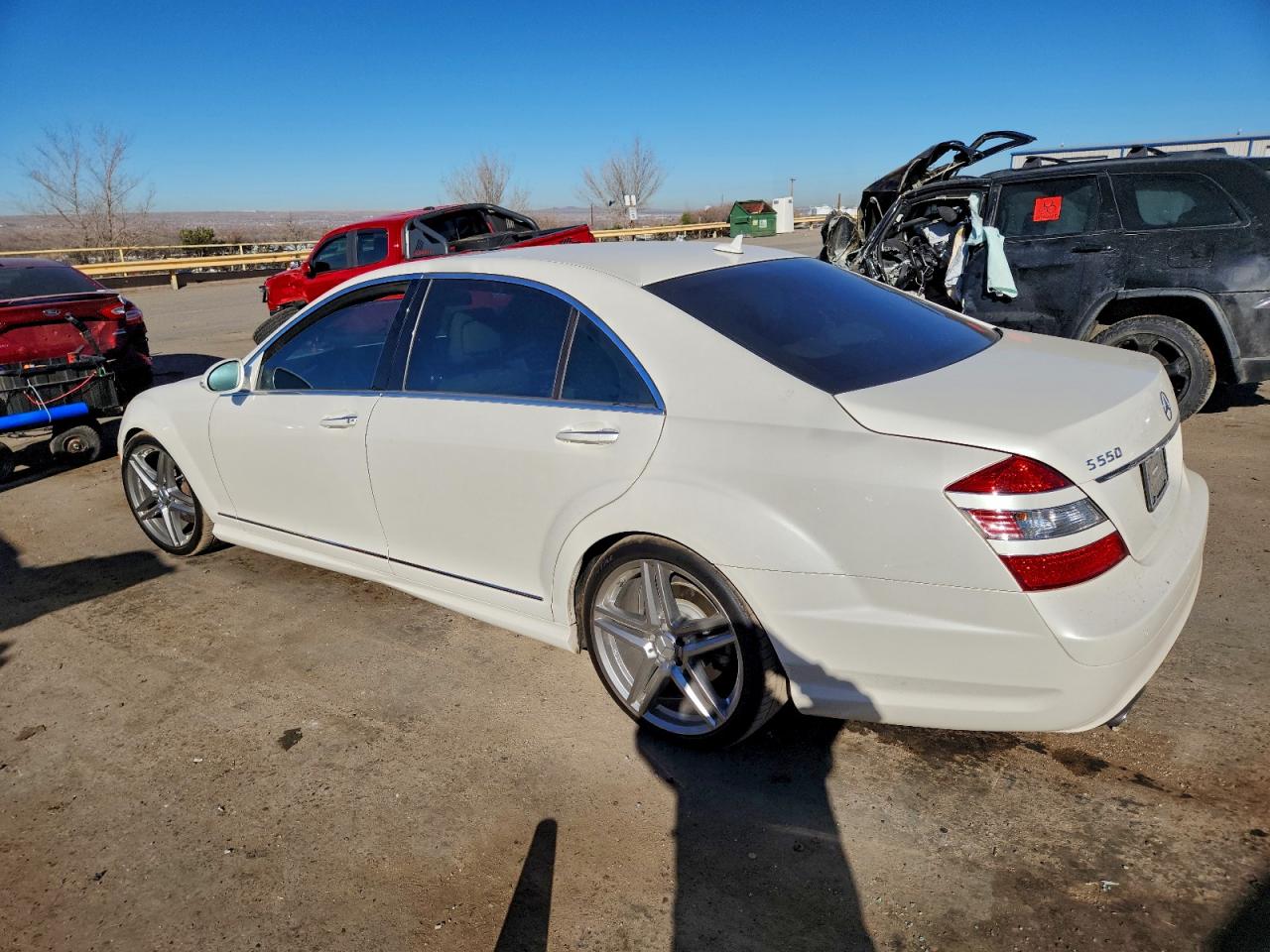 2009 Mercedes-benz S 550 4matic White vin: WDDNG86X49A261312