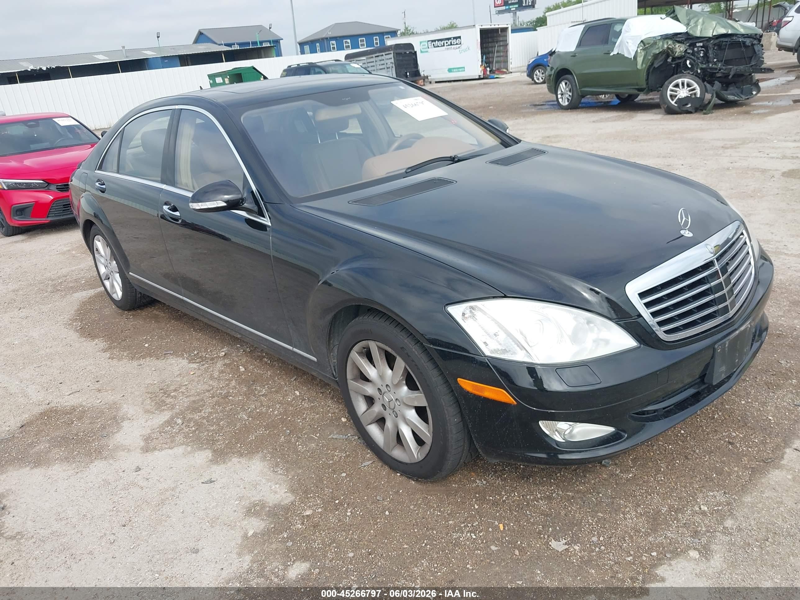 2007 Mercedes-benz S 550 4matic Black vin: WDDNG86X67A134509