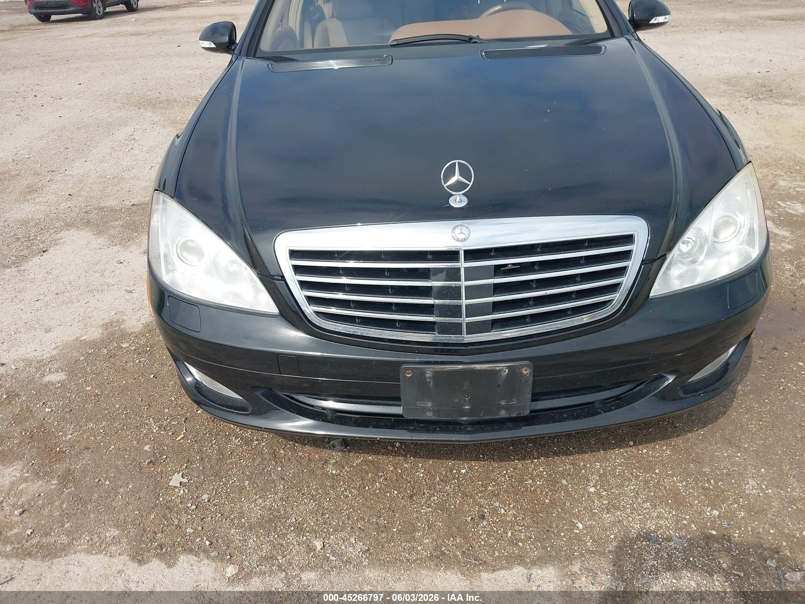 2007 Mercedes-benz S 550 4matic Black vin: WDDNG86X67A134509
