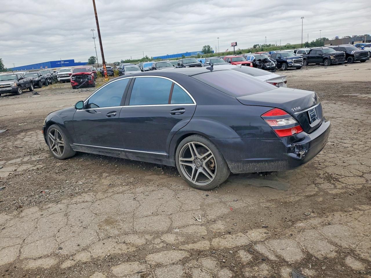 2008 Mercedes-benz S 550 4matic Black vin: WDDNG86X68A184604