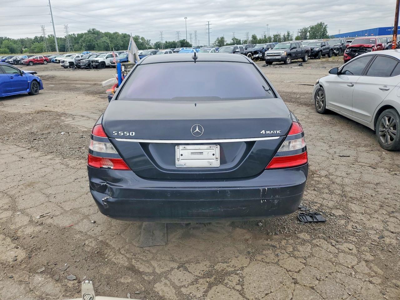 2008 Mercedes-benz S 550 4matic Black vin: WDDNG86X68A184604