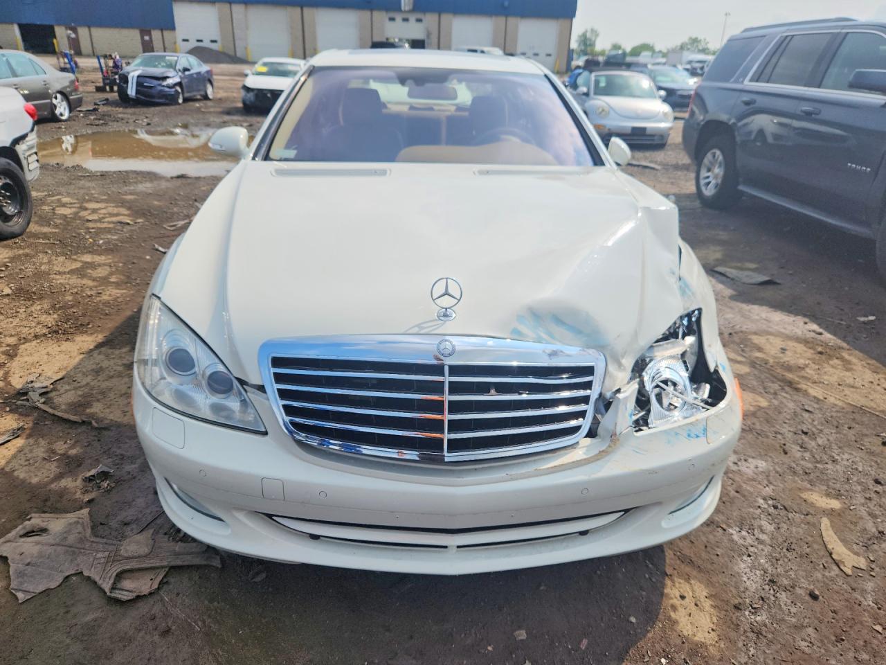2008 Mercedes-benz S 550 4matic White vin: WDDNG86X68A194033