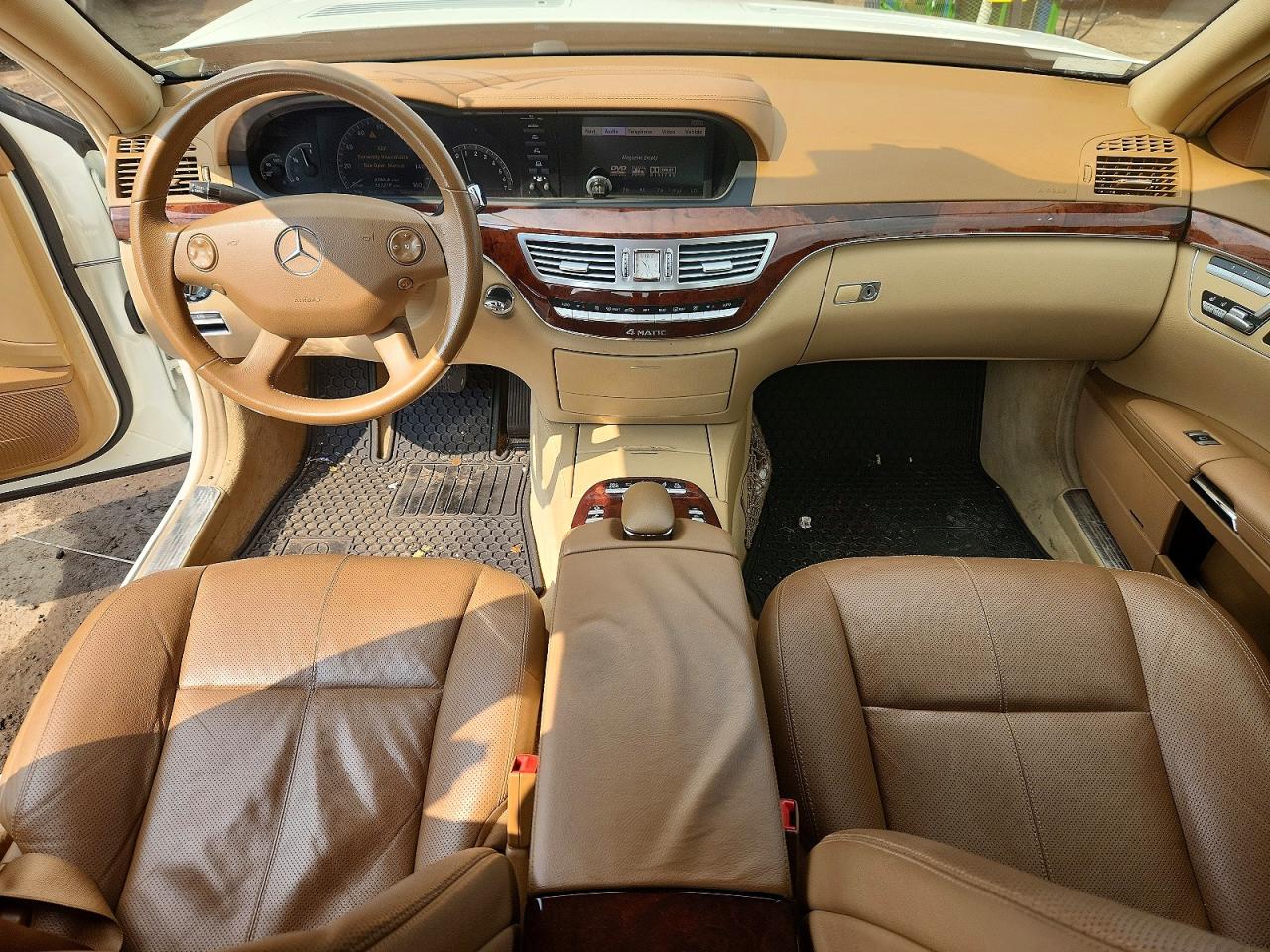 2008 Mercedes-benz S 550 4matic White vin: WDDNG86X68A194033