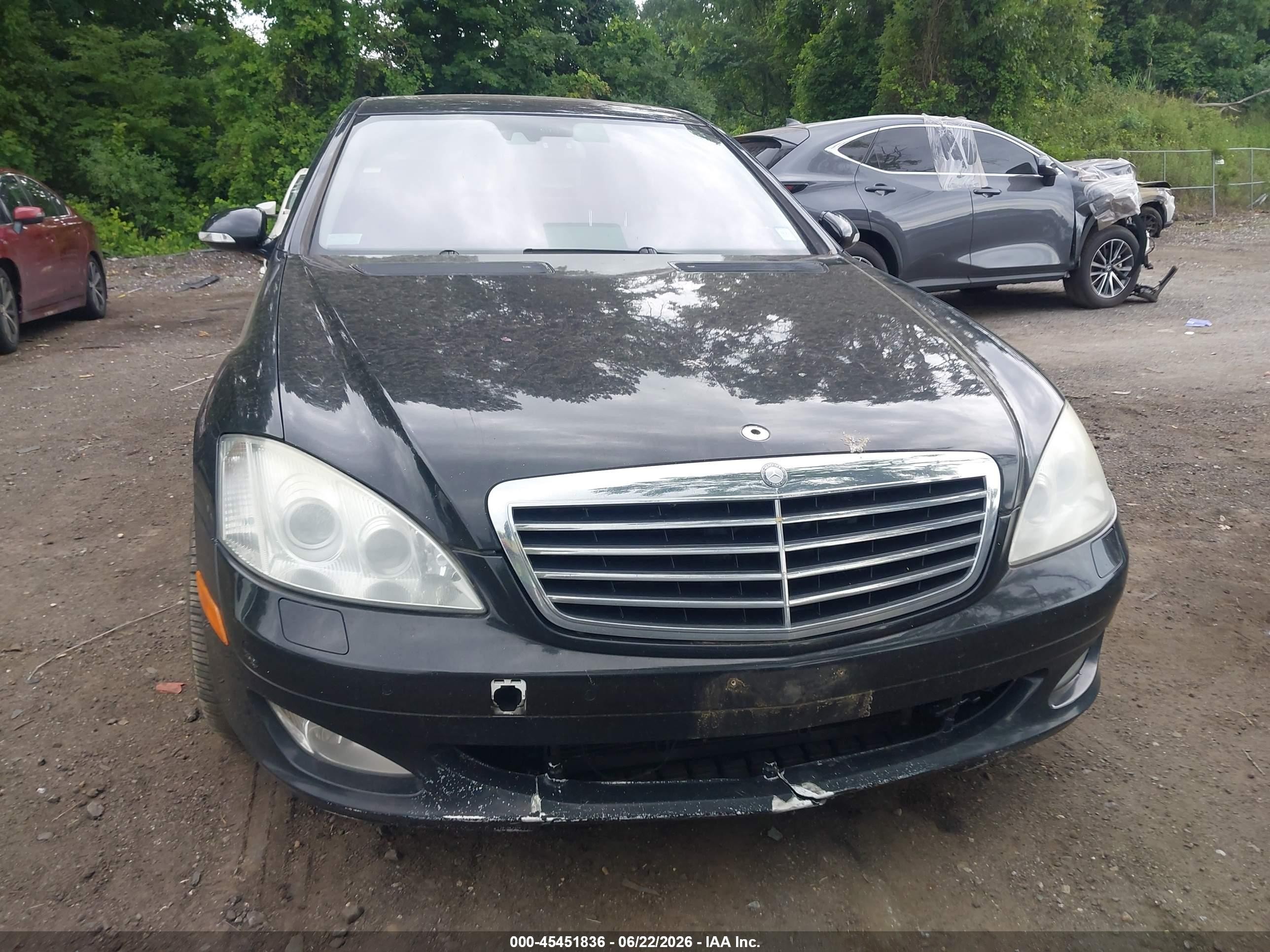 2007 Mercedes-benz S 550 4matic Черный vin: WDDNG86X77A121347