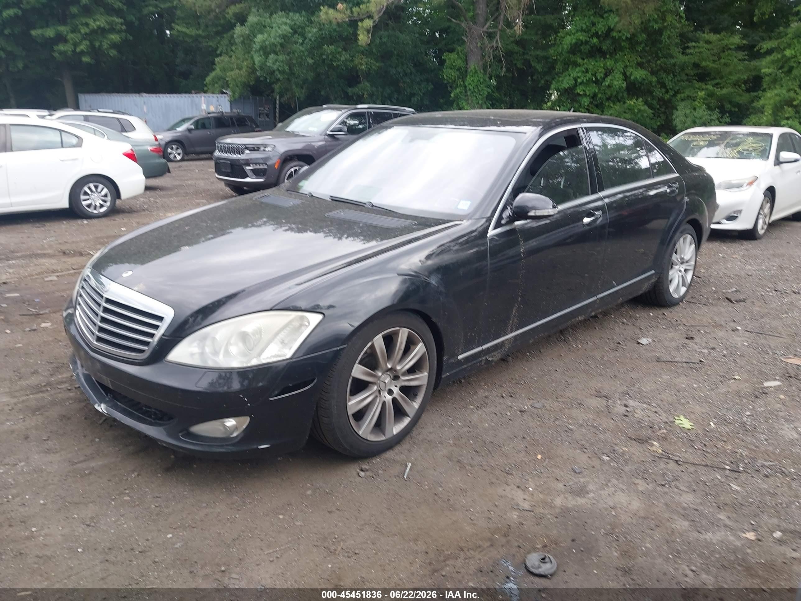 2007 Mercedes-benz S 550 4matic Черный vin: WDDNG86X77A121347