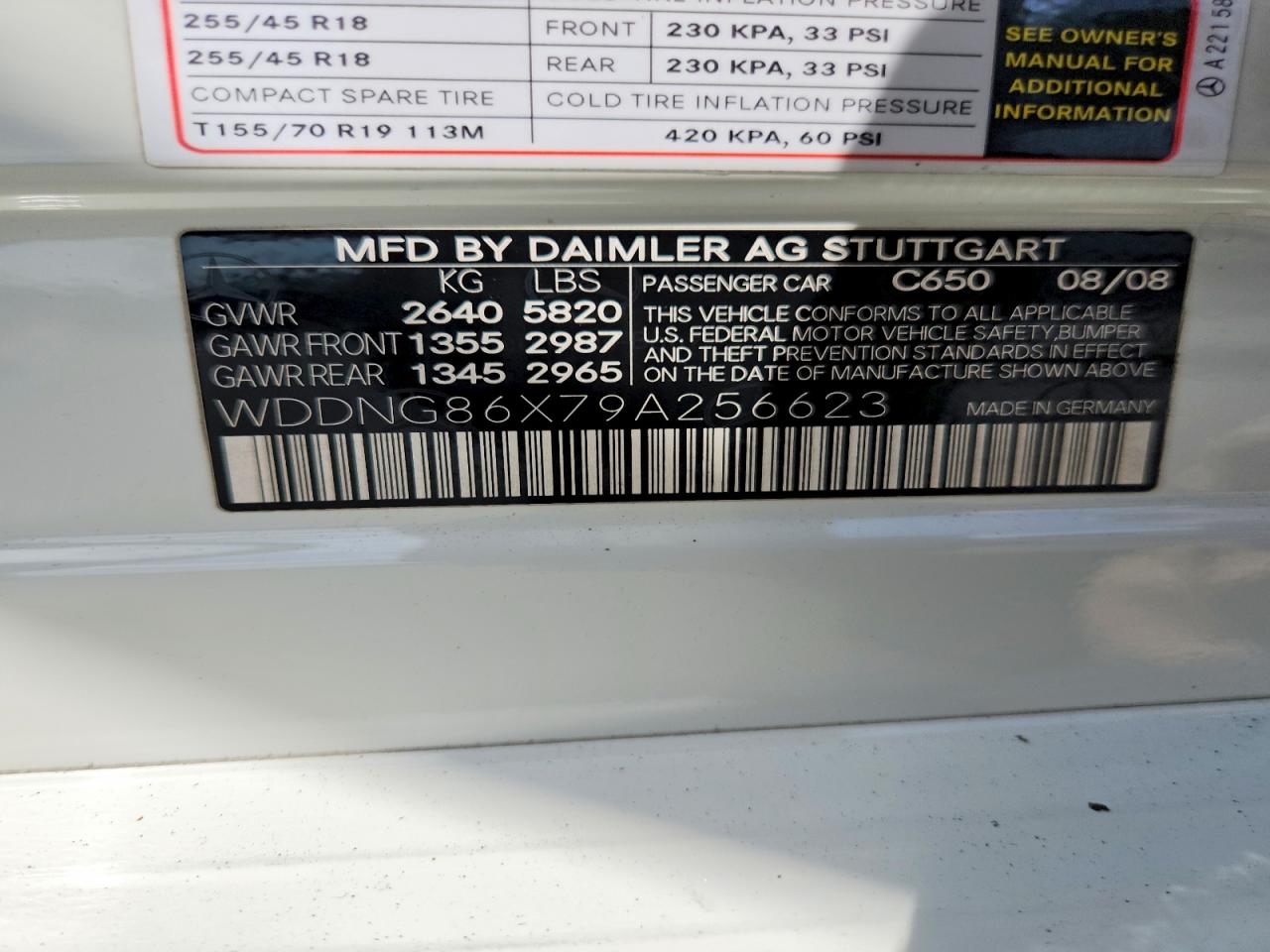 2009 Mercedes-benz S 550 4matic White vin: WDDNG86X79A256623