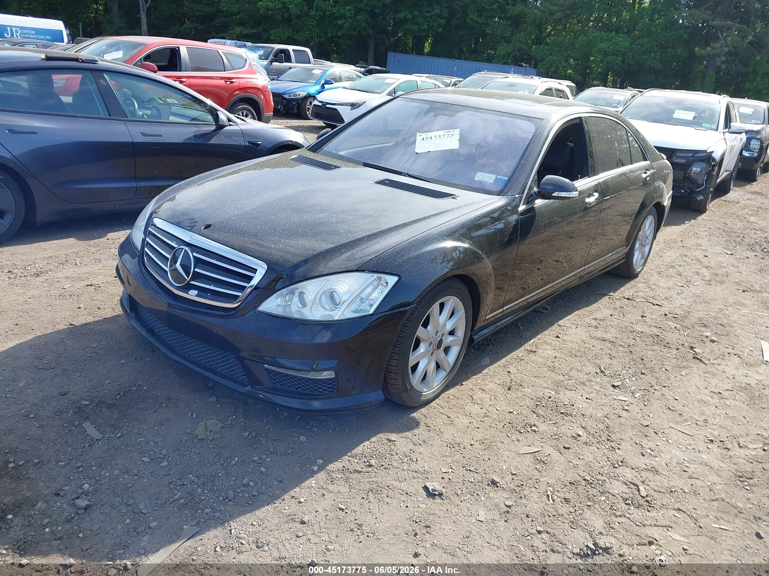 2008 Mercedes-benz S 550 4matic Black vin: WDDNG86X88A216081