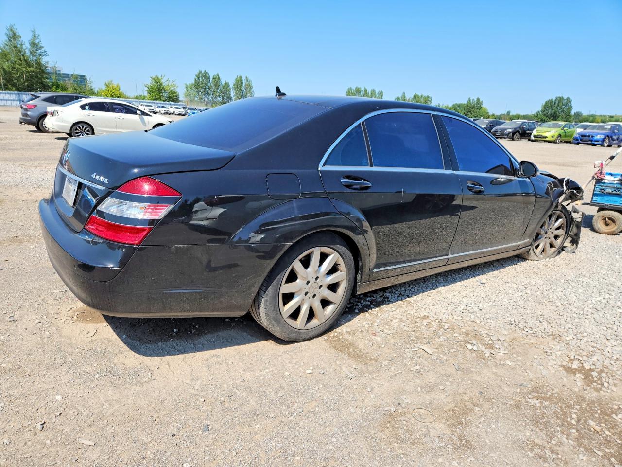2007 Mercedes-benz S 550 4matic Black vin: WDDNG86X97A103481