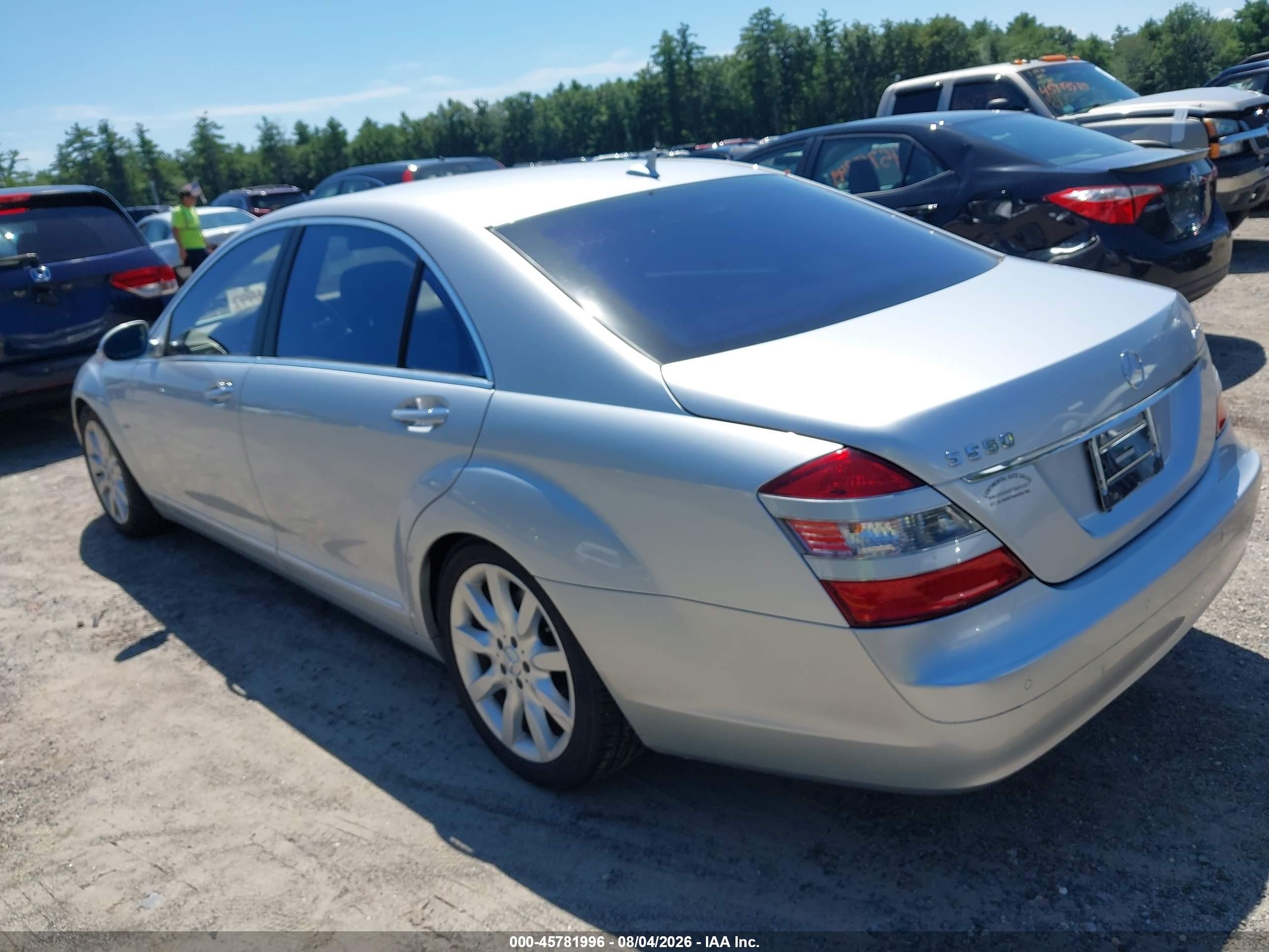 2007 Mercedes-benz S 550 4matic Серебряный vin: WDDNG86X97A138974