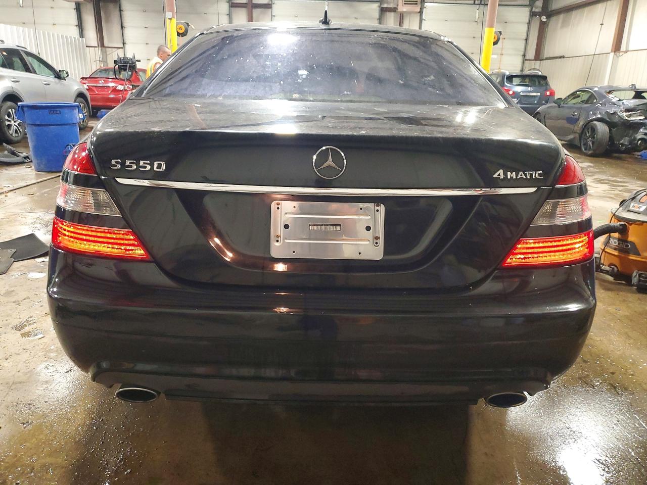 2008 Mercedes-benz S 550 4matic Black vin: WDDNG86X98A182183