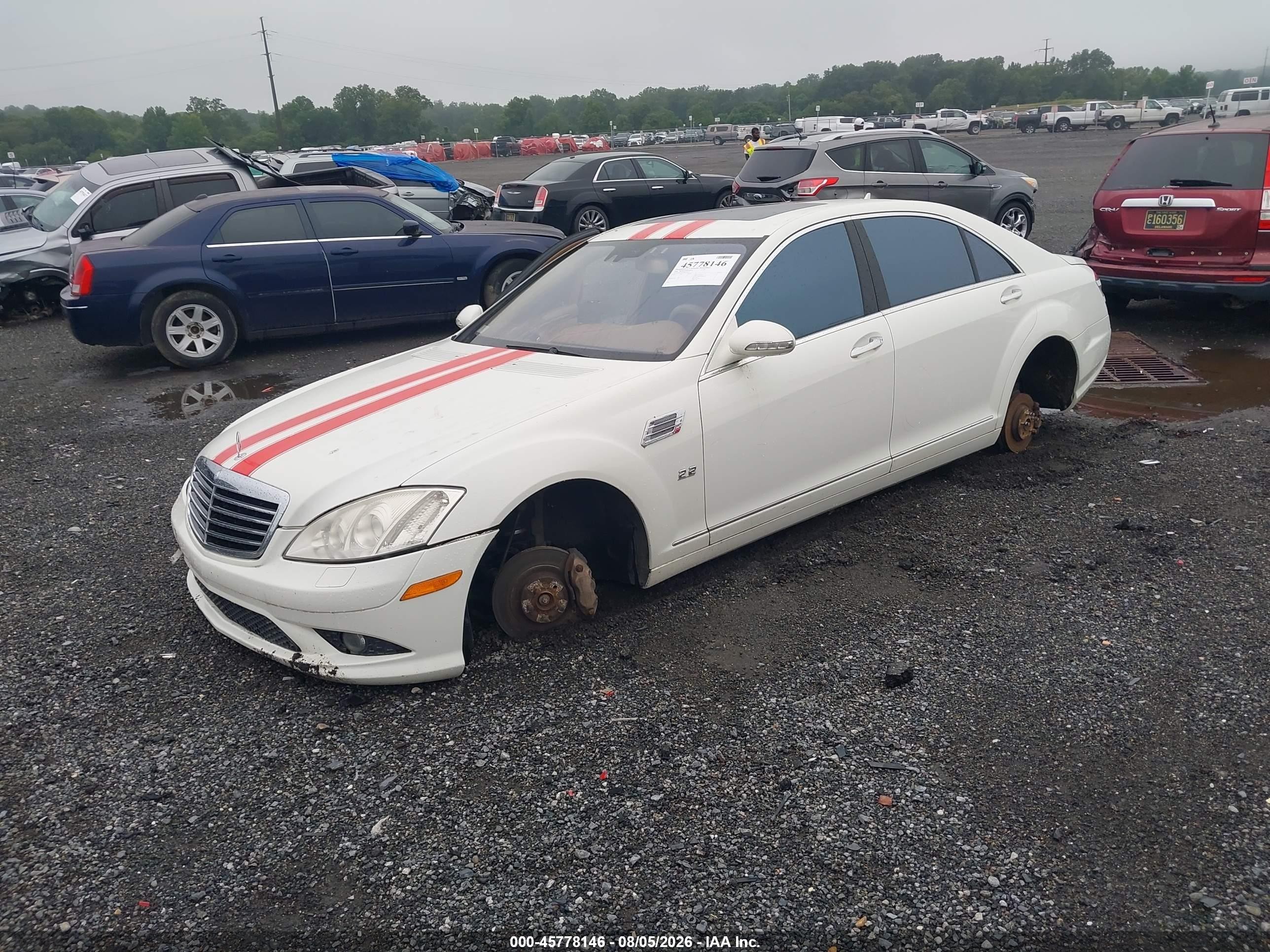 2008 Mercedes-benz S 550 4matic White vin: WDDNG86XX8A196559
