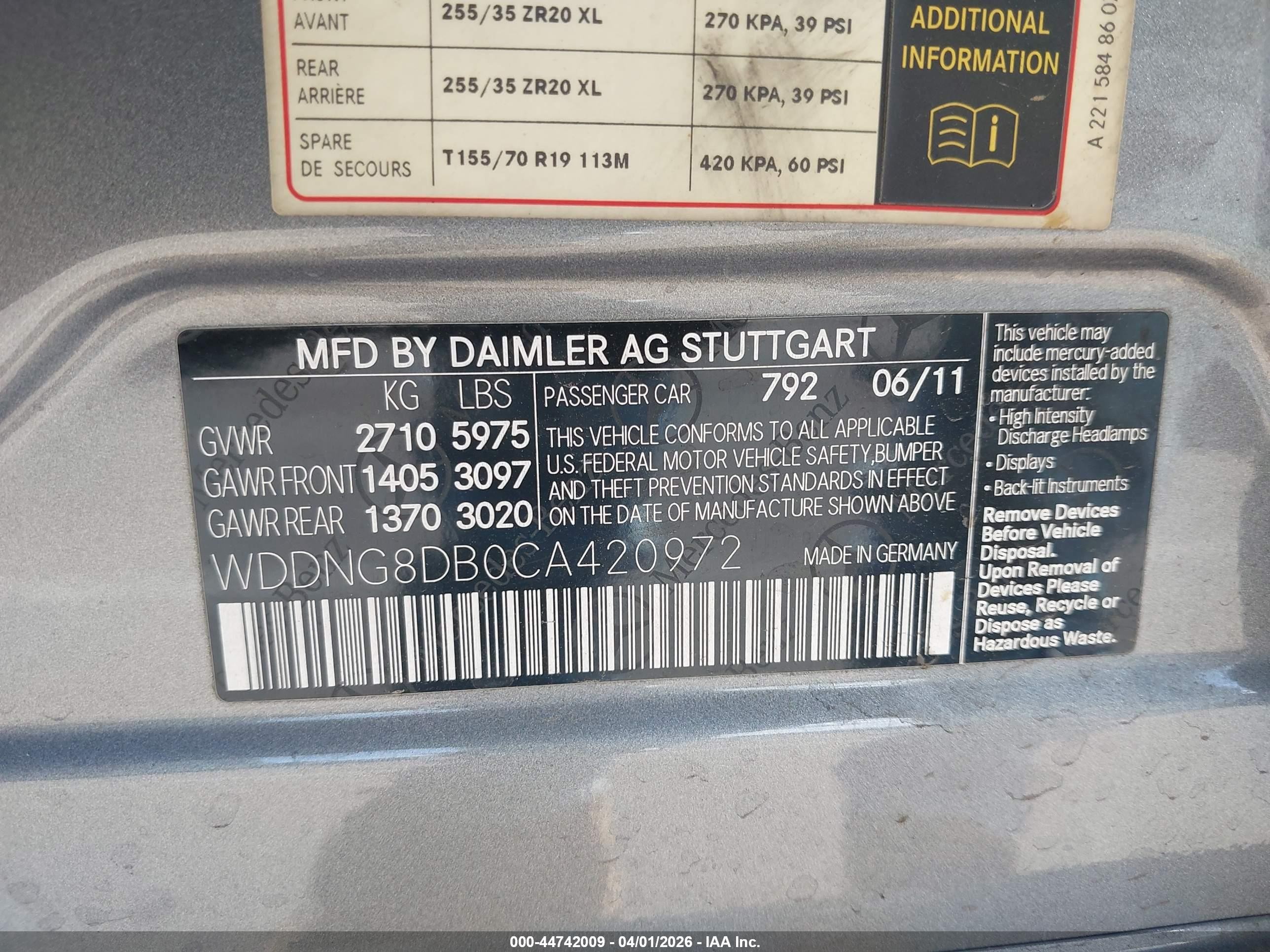 2012 Mercedes-benz S 350 Bluetec 4matic Silver vin: WDDNG8DB0CA420972