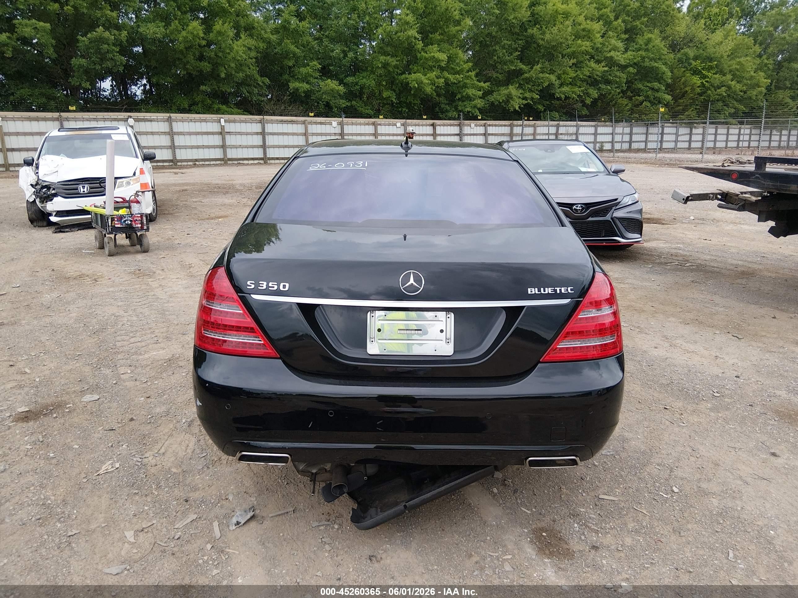 2012 Mercedes-benz S 350 Bluetec 4matic Black vin: WDDNG8DB1CA423458