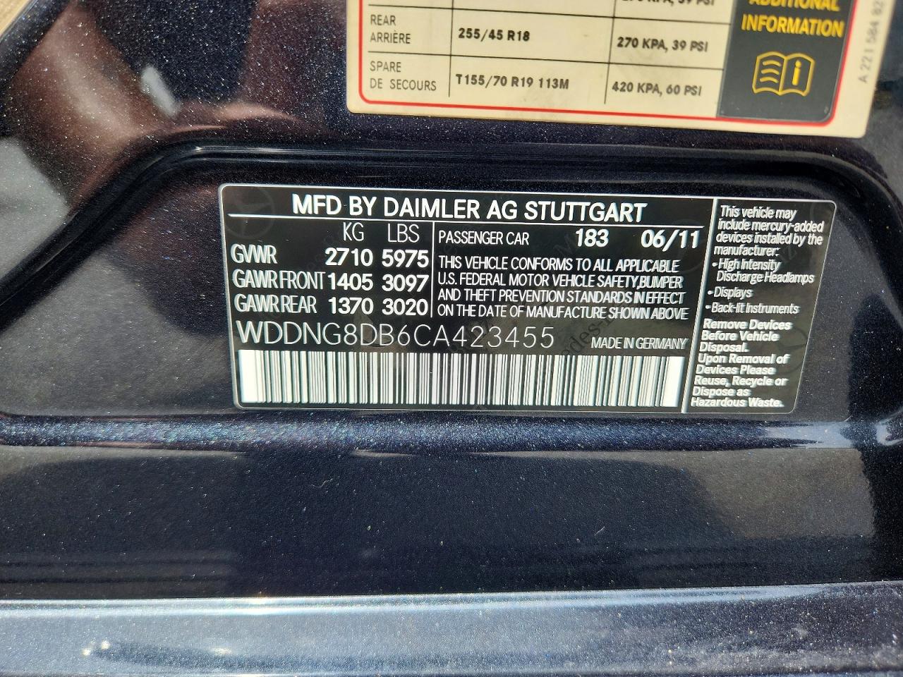 2012 Mercedes-benz S 350 Bluetec Black vin: WDDNG8DB6CA423455
