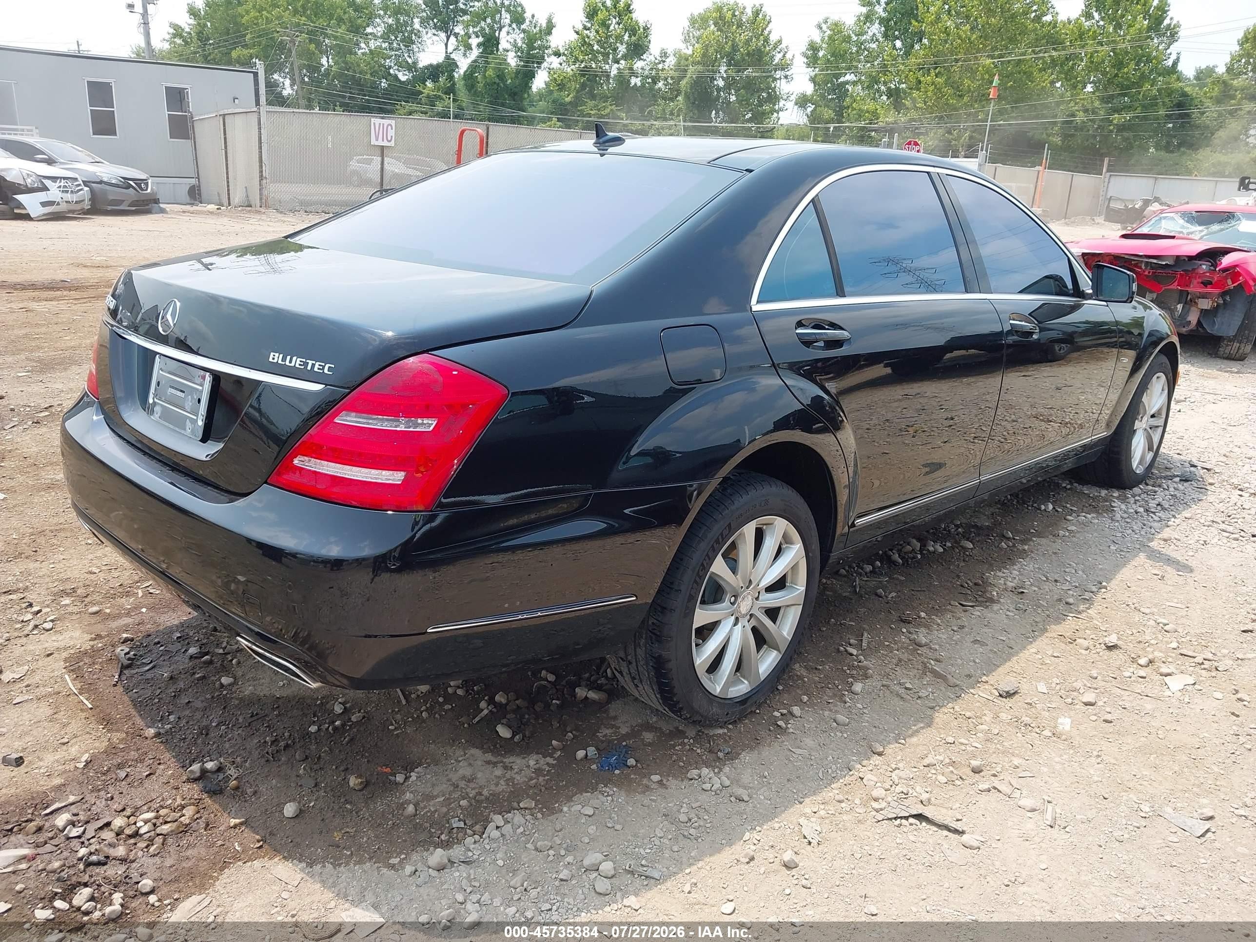 2012 Mercedes-benz S 350 Bluetec 4matic Black vin: WDDNG8DB8CA424378