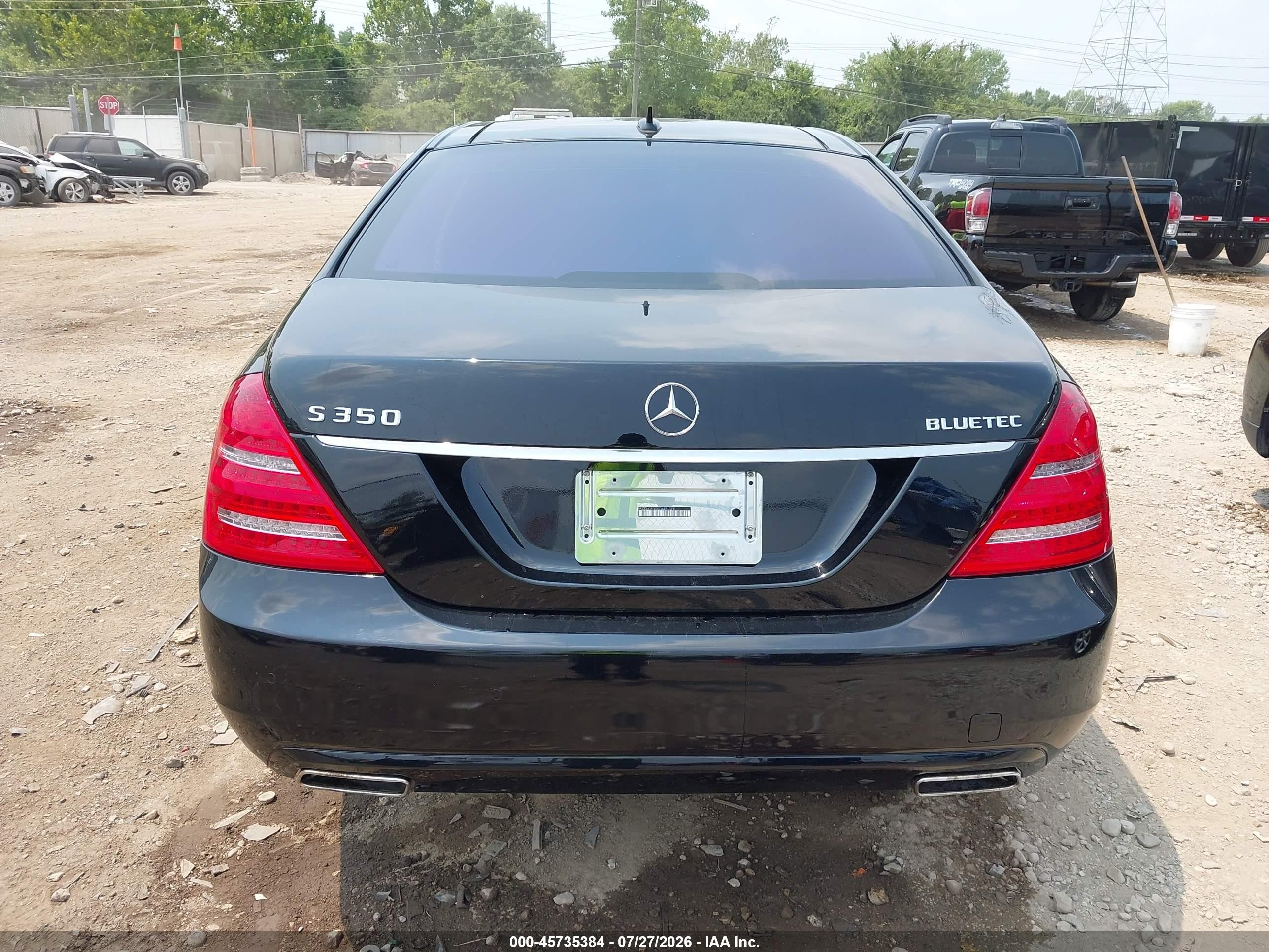 2012 Mercedes-benz S 350 Bluetec 4matic Black vin: WDDNG8DB8CA424378