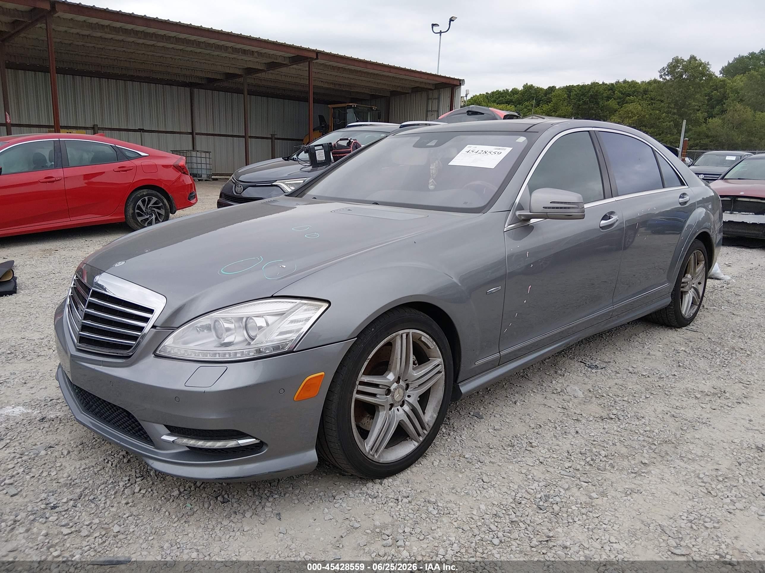 2012 Mercedes-benz S 550 4matic Gray vin: WDDNG9EB0CA420054