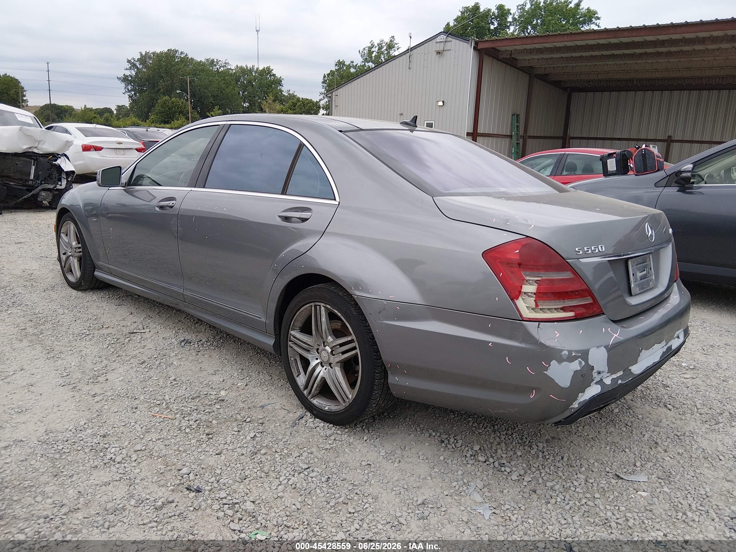 2012 Mercedes-benz S 550 4matic Gray vin: WDDNG9EB0CA420054