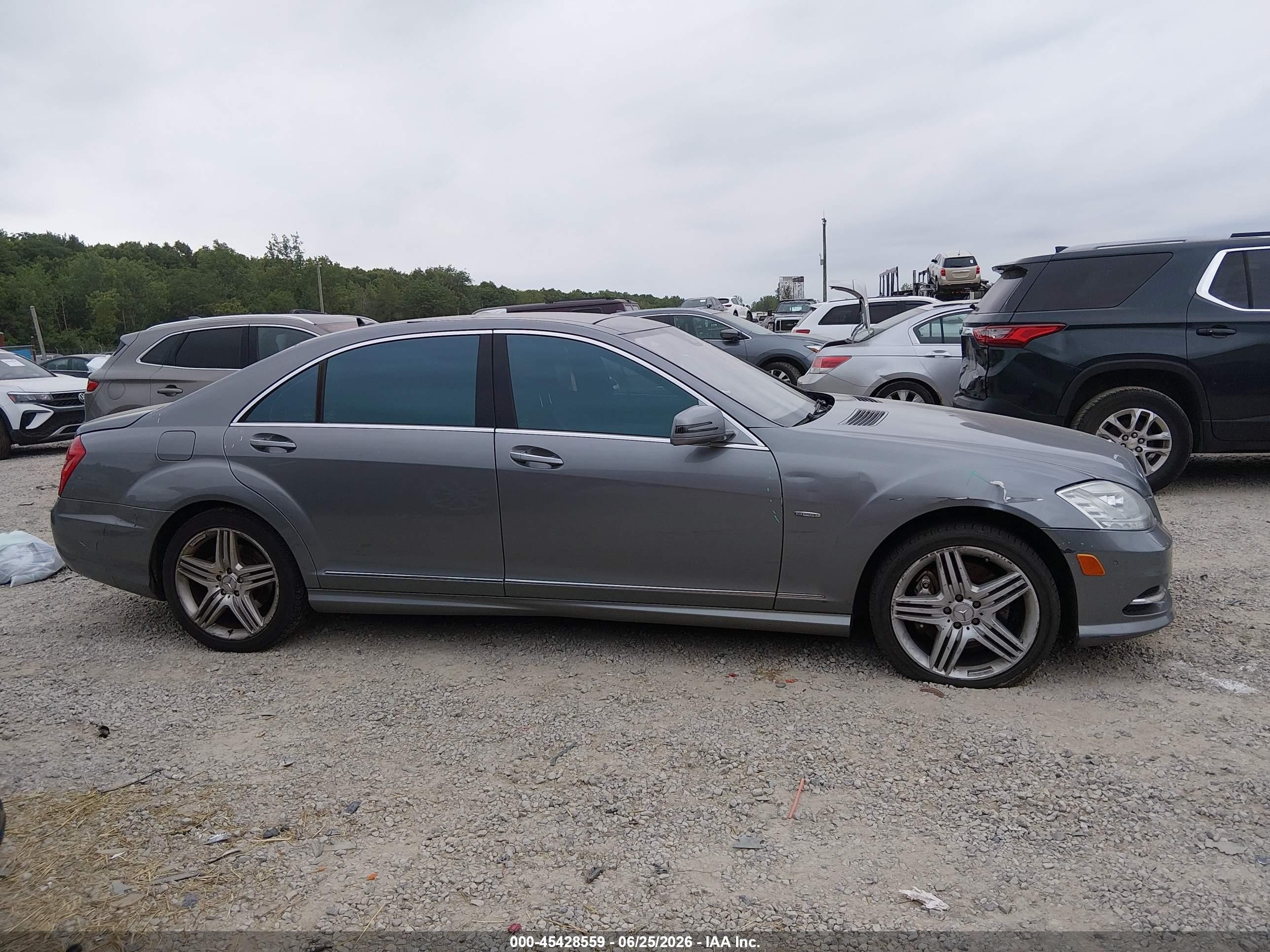 2012 Mercedes-benz S 550 4matic Gray vin: WDDNG9EB0CA420054