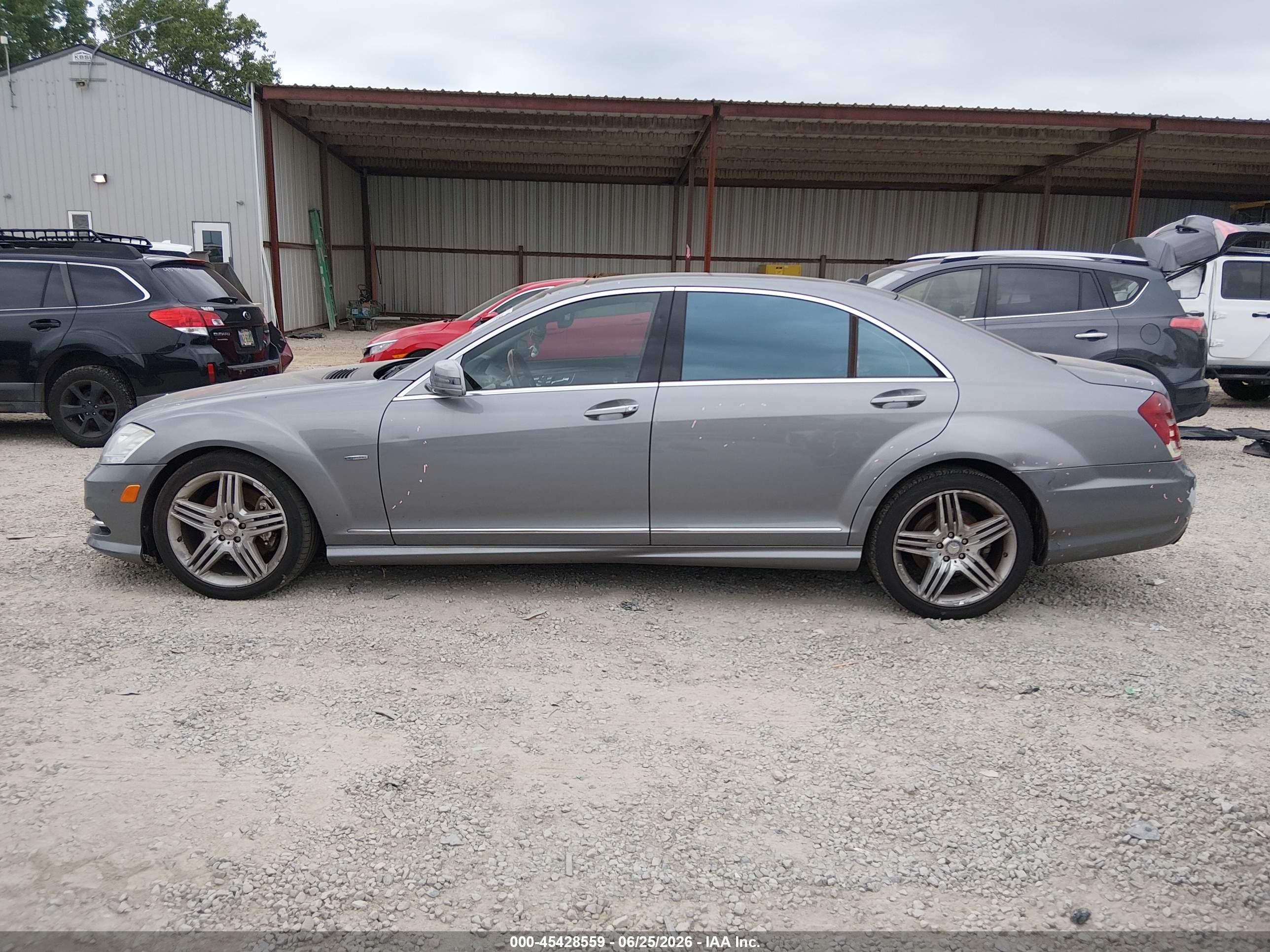 2012 Mercedes-benz S 550 4matic Gray vin: WDDNG9EB0CA420054