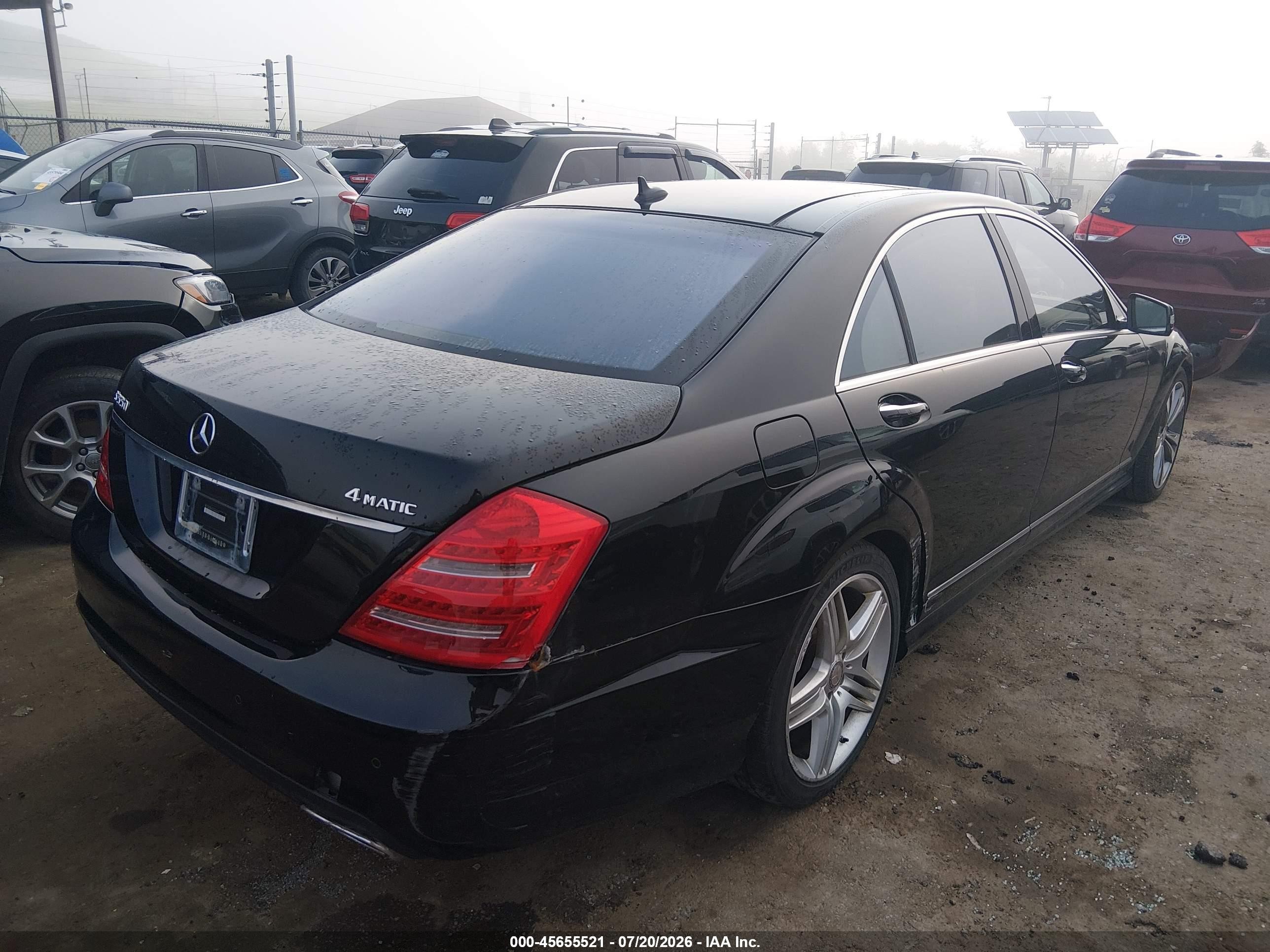 2013 Mercedes-benz S 550 4matic Black vin: WDDNG9EB0DA496634