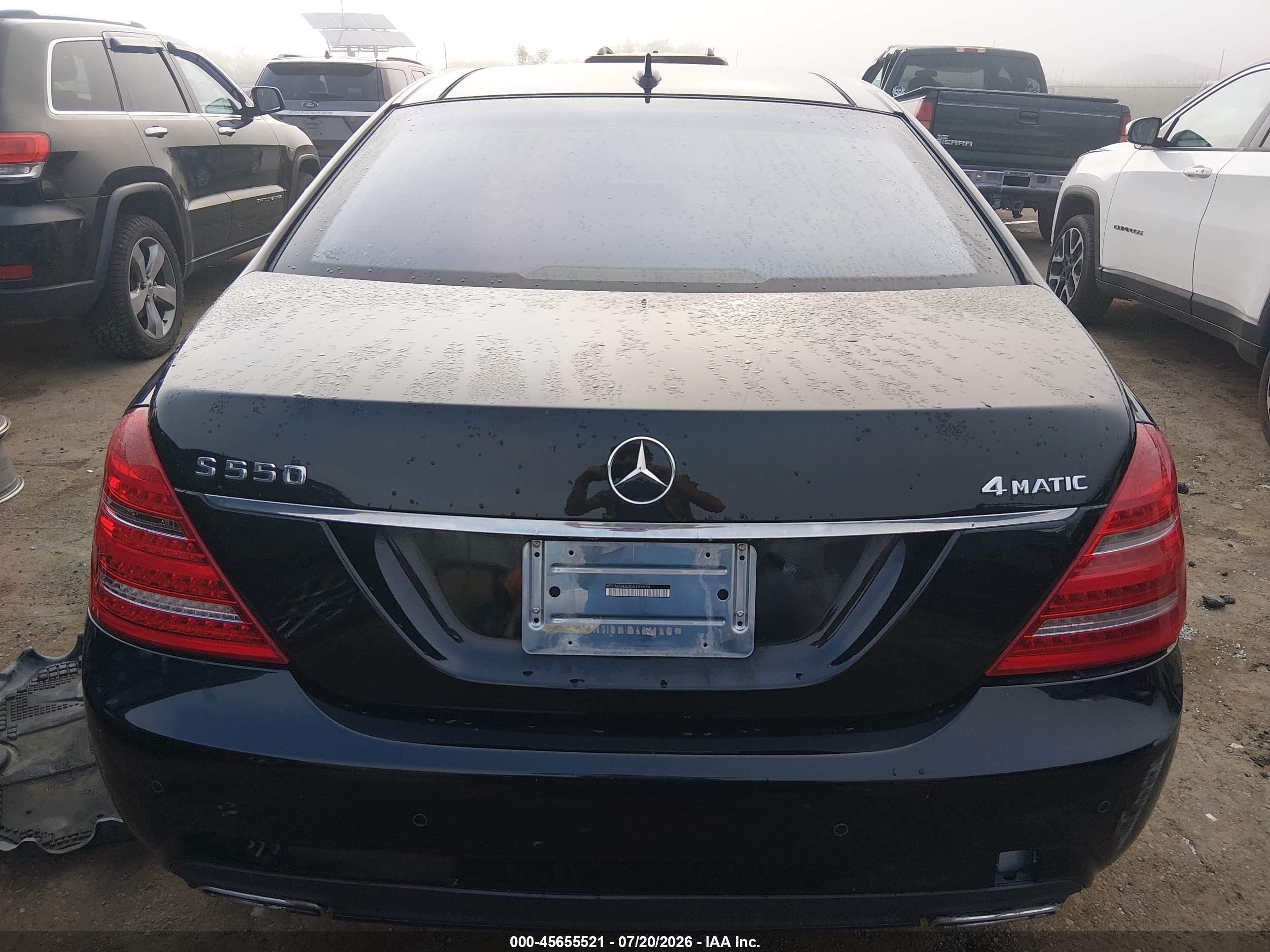 2013 Mercedes-benz S 550 4matic Black vin: WDDNG9EB0DA496634