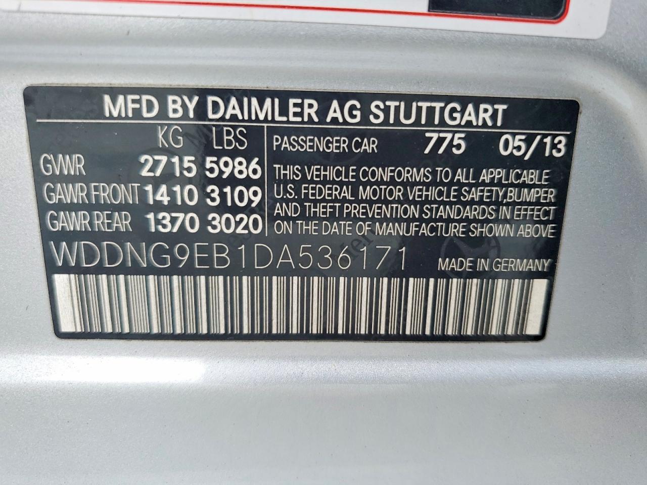 2013 Mercedes-benz S 550 4matic Серебряный vin: WDDNG9EB1DA536171