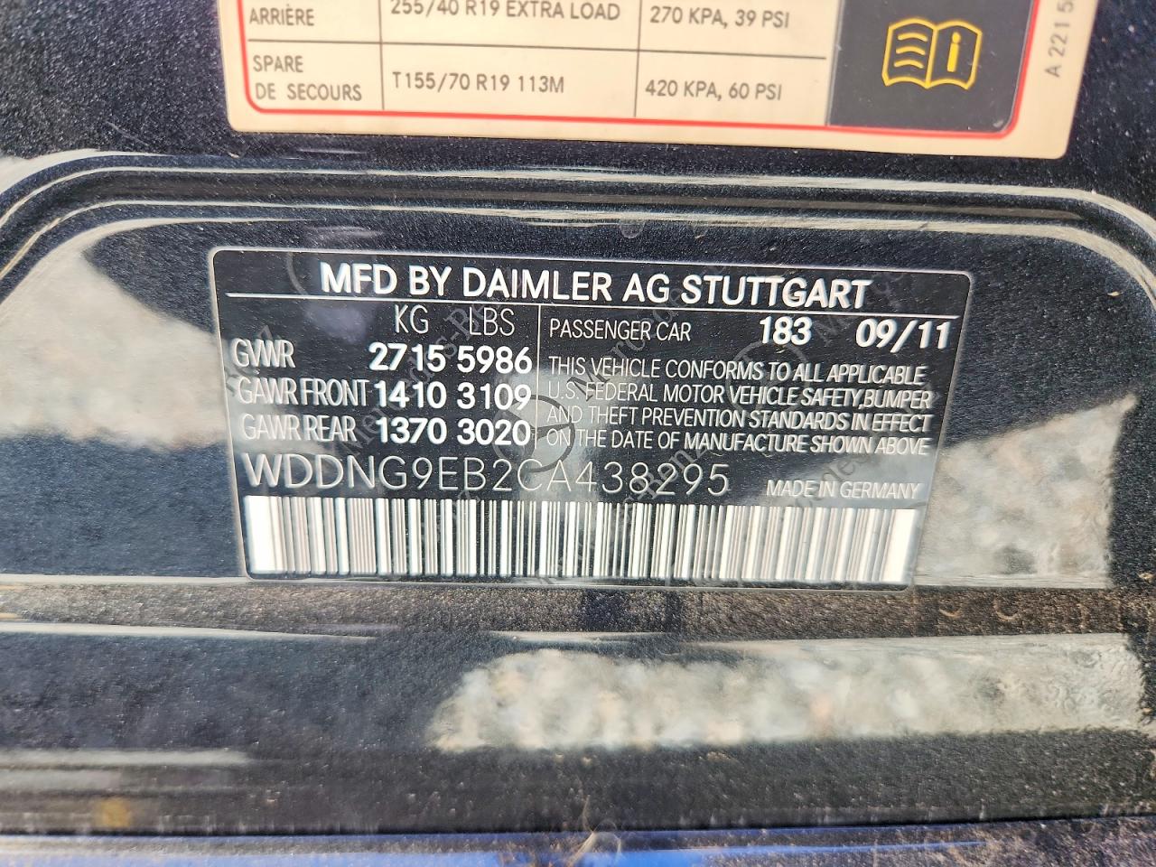 2012 Mercedes-benz S 550 4matic Black vin: WDDNG9EB2CA438295