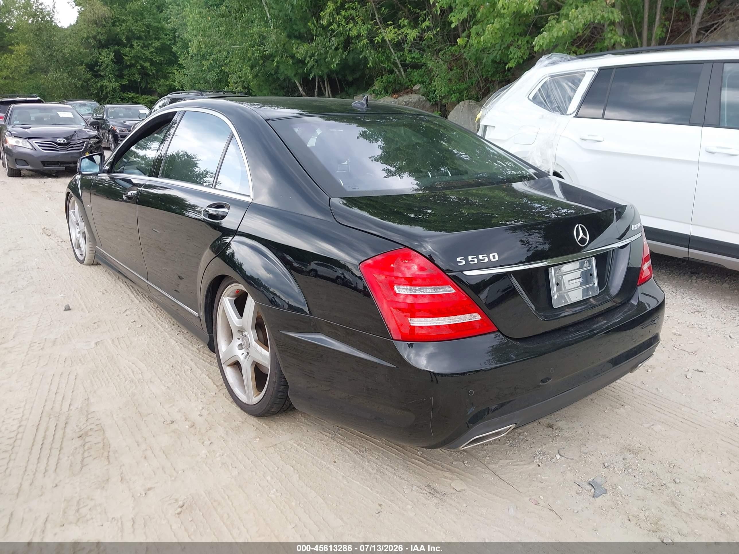2012 Mercedes-benz S 550 4matic Black vin: WDDNG9EB3CA443201