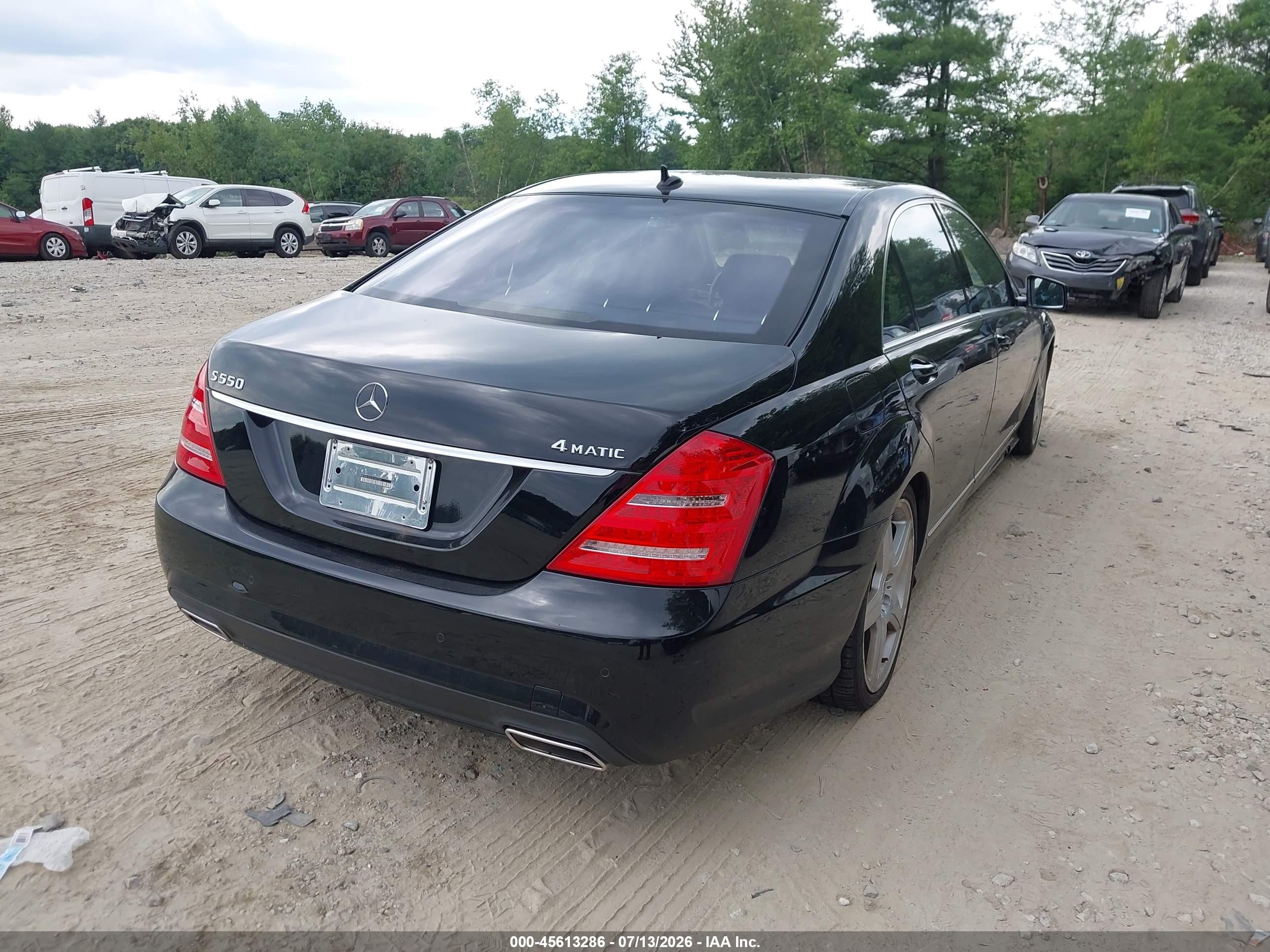 2012 Mercedes-benz S 550 4matic Black vin: WDDNG9EB3CA443201