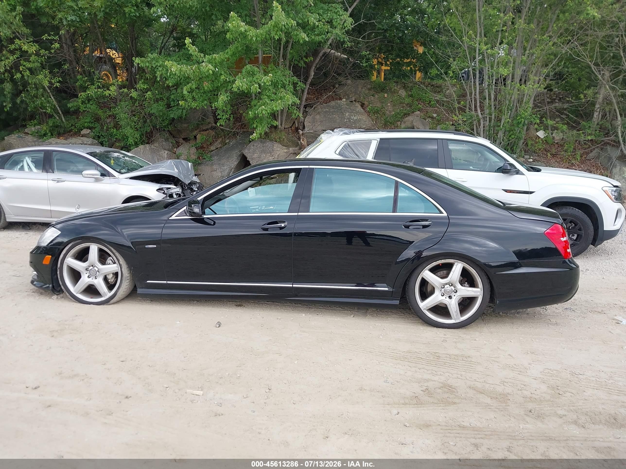 2012 Mercedes-benz S 550 4matic Black vin: WDDNG9EB3CA443201