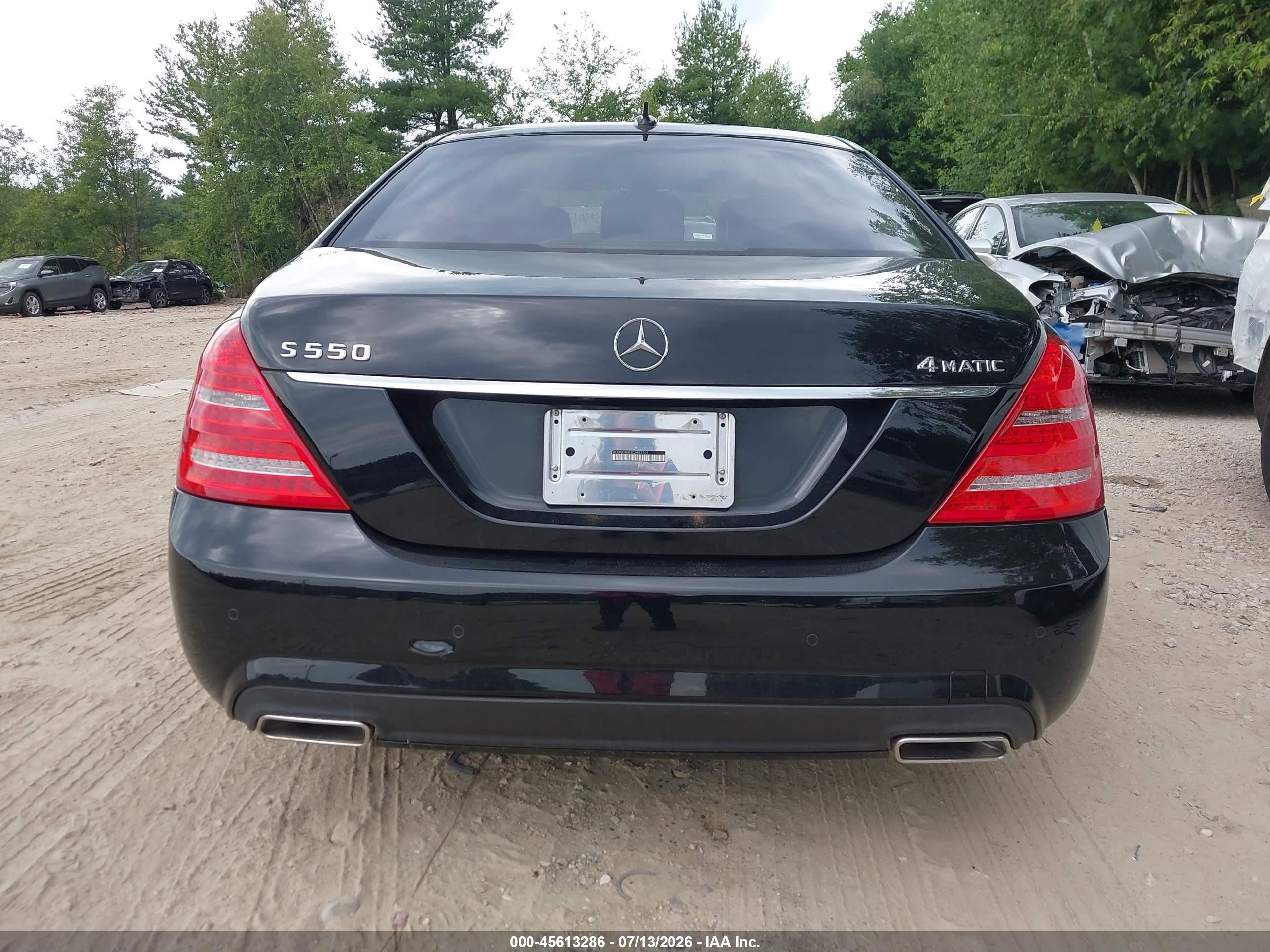 2012 Mercedes-benz S 550 4matic Black vin: WDDNG9EB3CA443201
