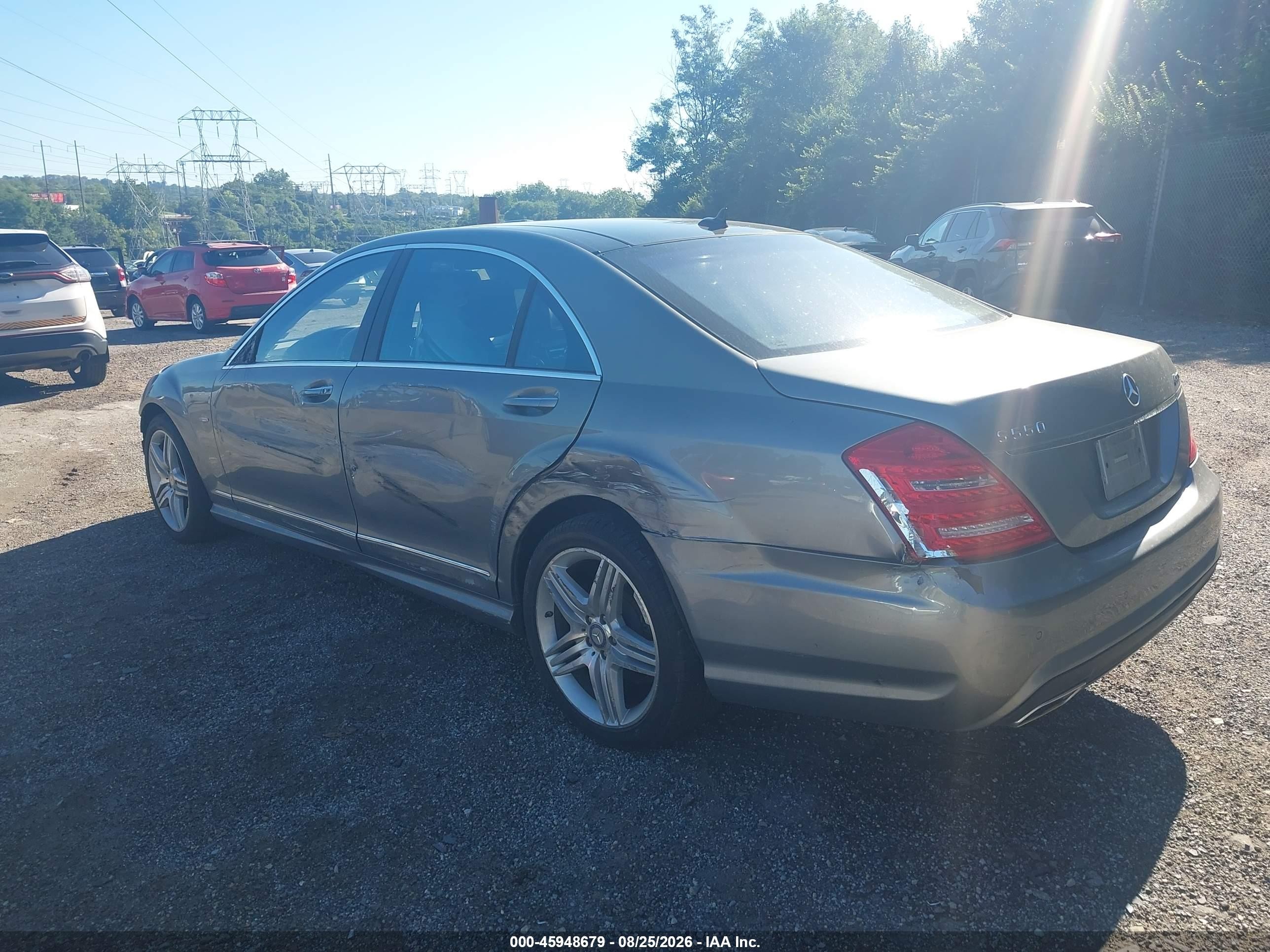 2012 Mercedes-benz S 550 4matic Gray vin: WDDNG9EB3CA468485