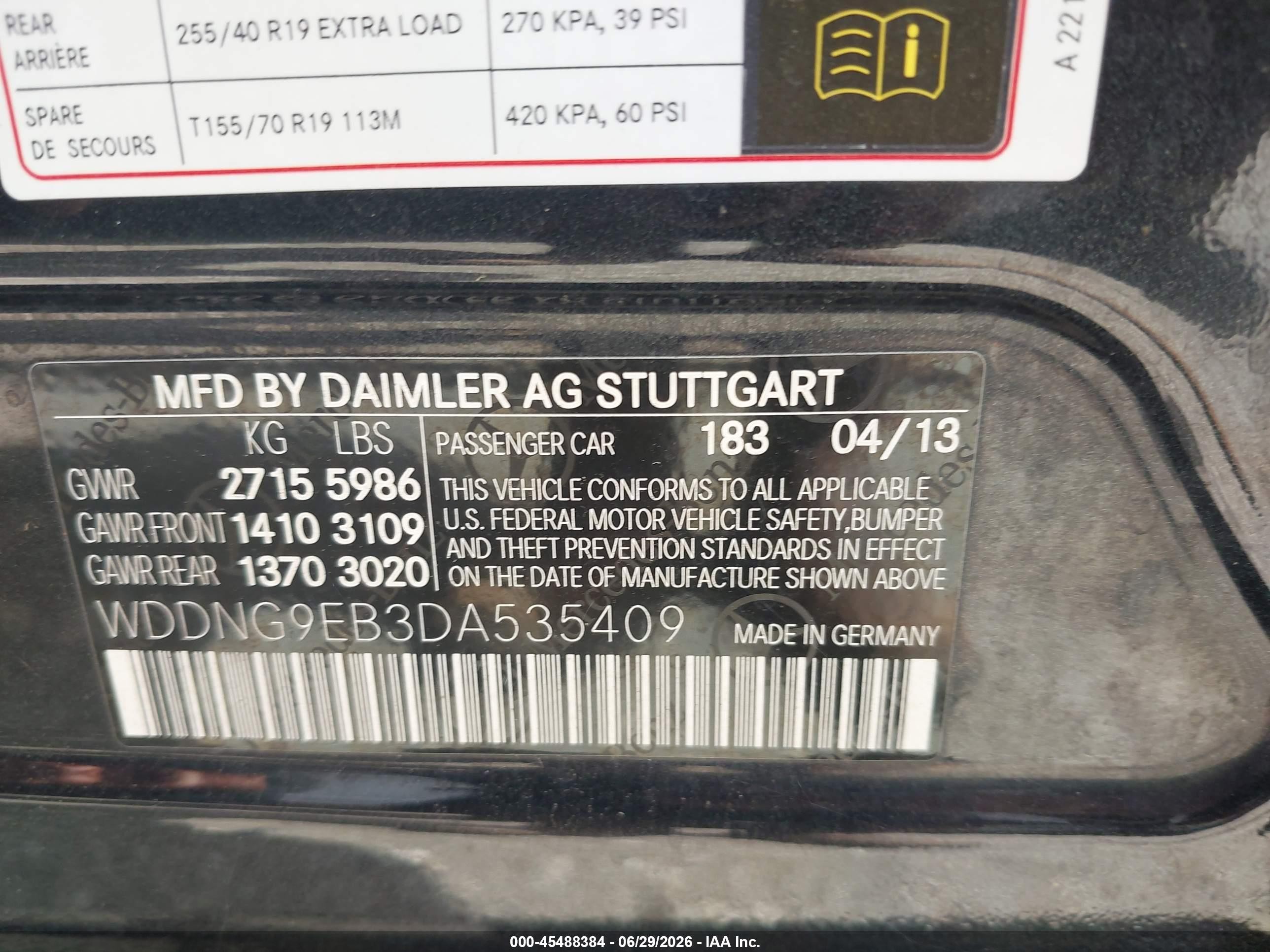 2013 Mercedes-benz S 550 4matic Black vin: WDDNG9EB3DA535409